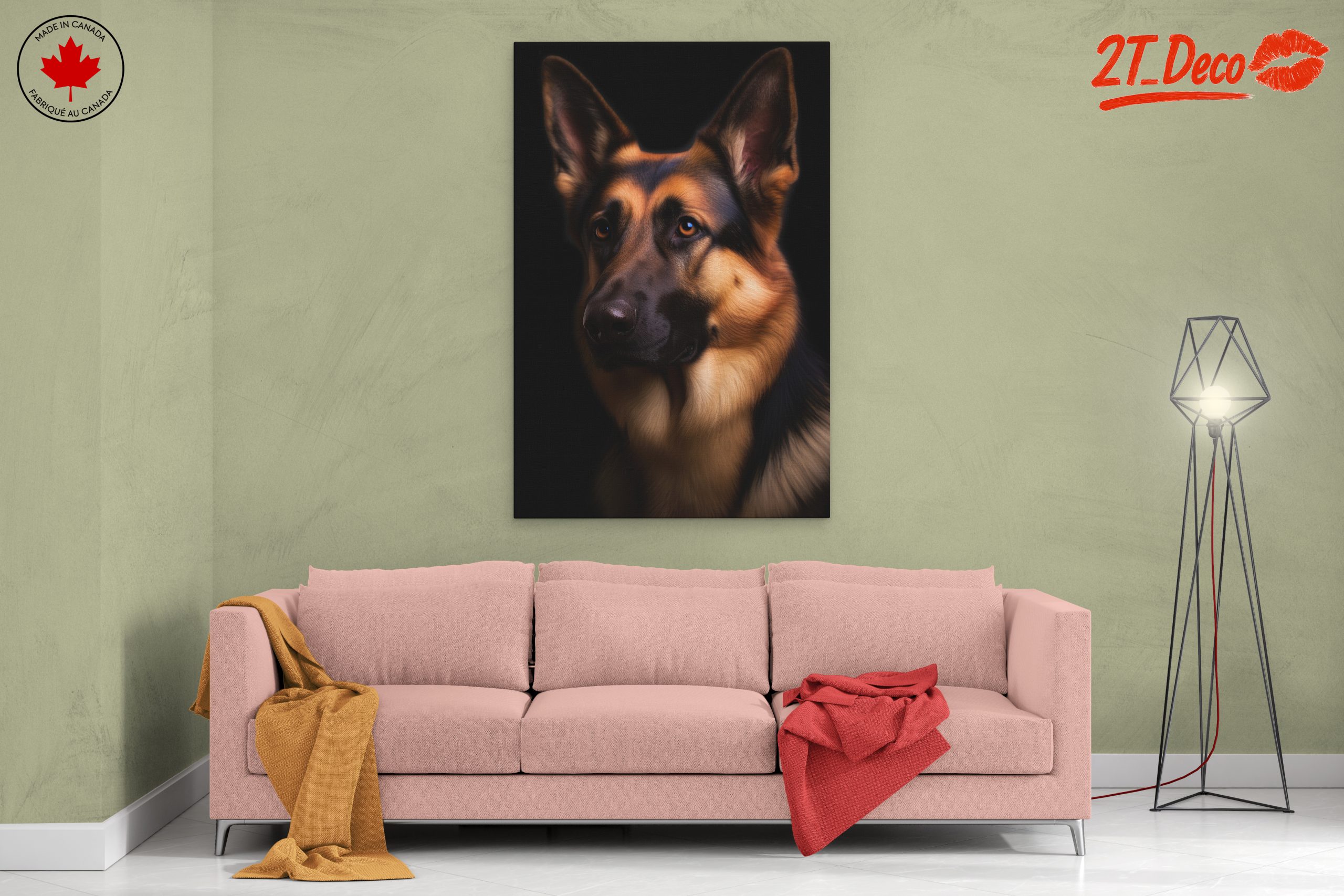 German Shepherd Portrait Wall Art - Image 2