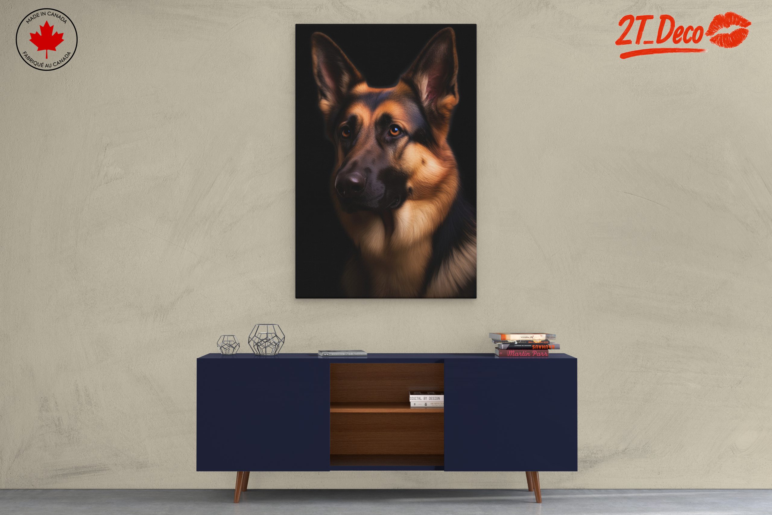 German Shepherd Portrait Wall Art - Image 3
