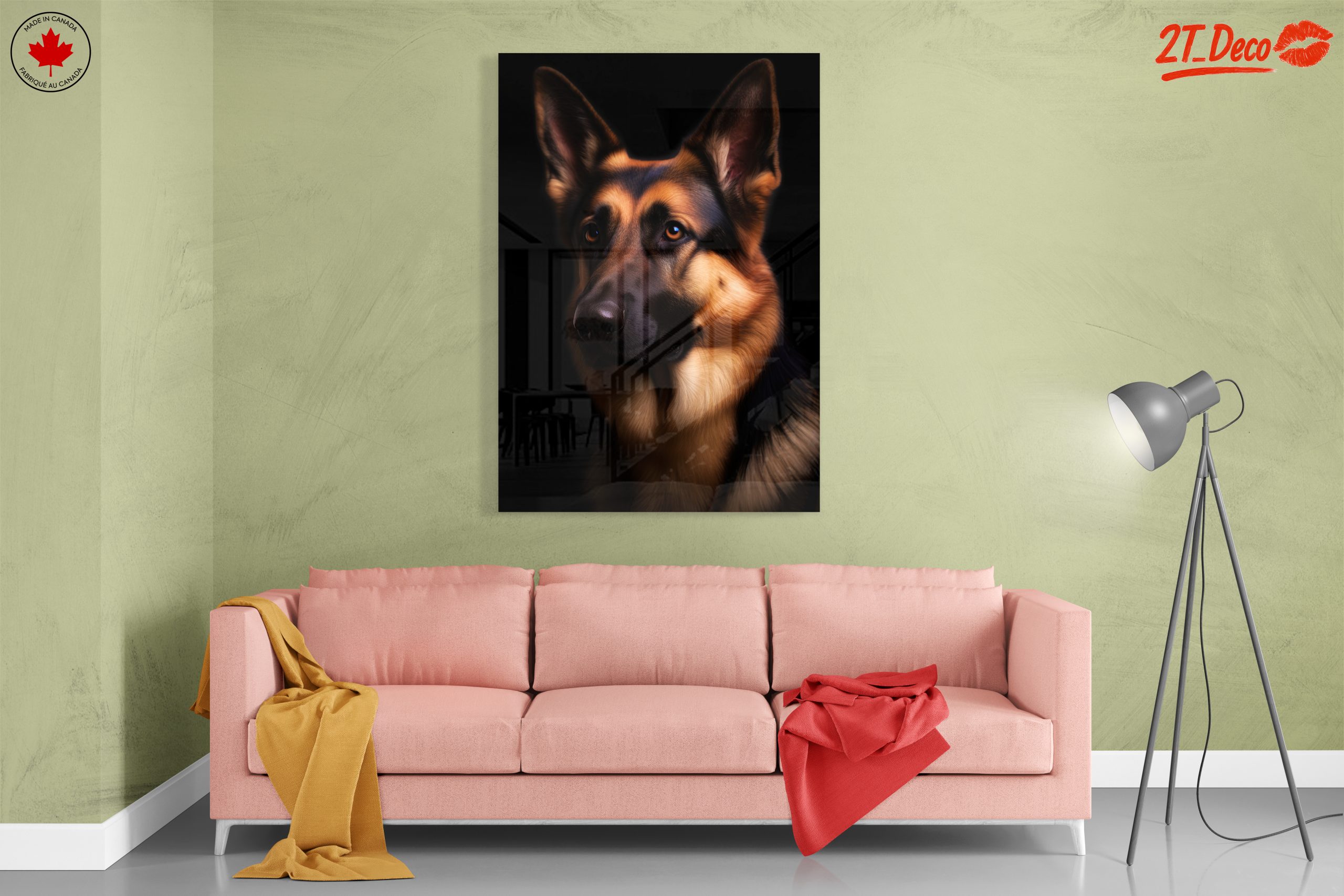 German Shepherd Portrait Wall Art - Image 7