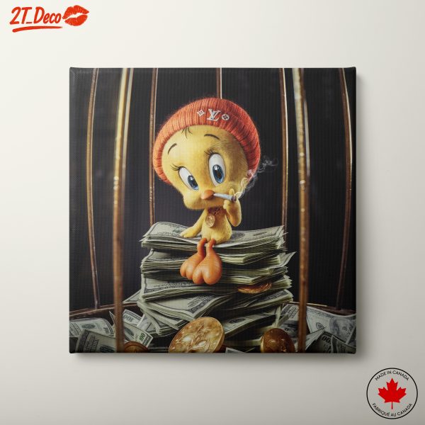 Stylized Whimsical Character with Money