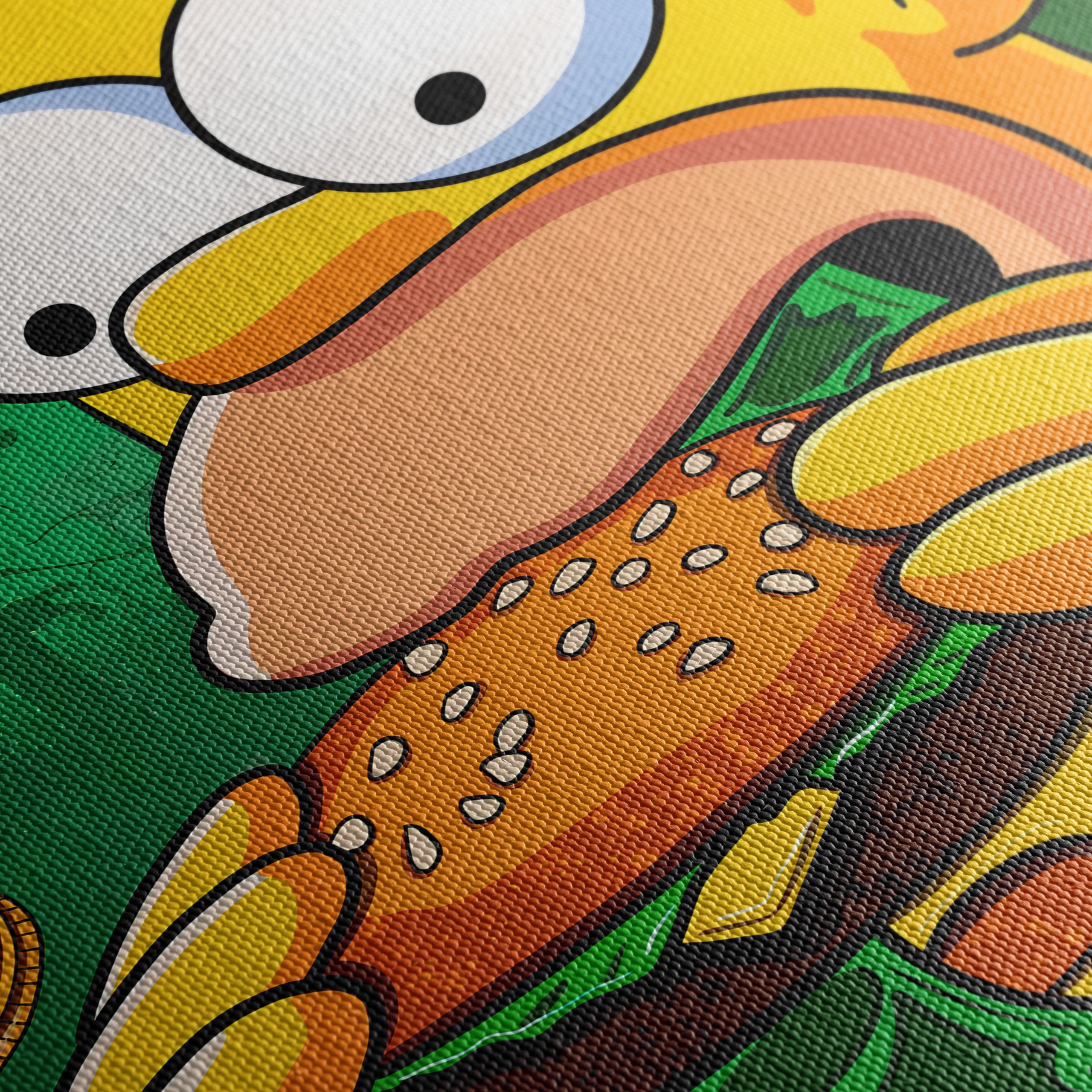 Homer Simpson Enjoying a Big Burger - Image 5