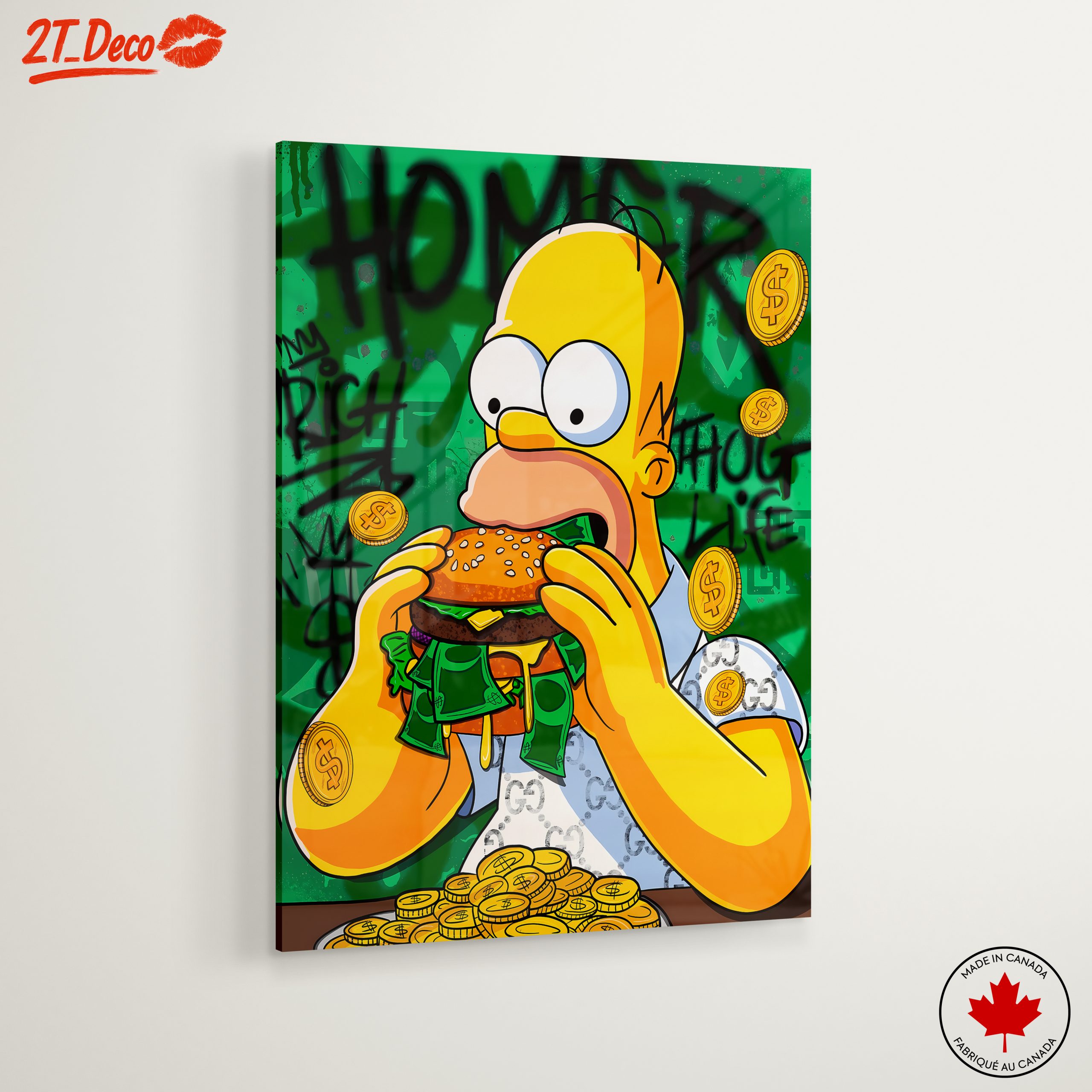 Homer Simpson Enjoying a Big Burger - Image 6