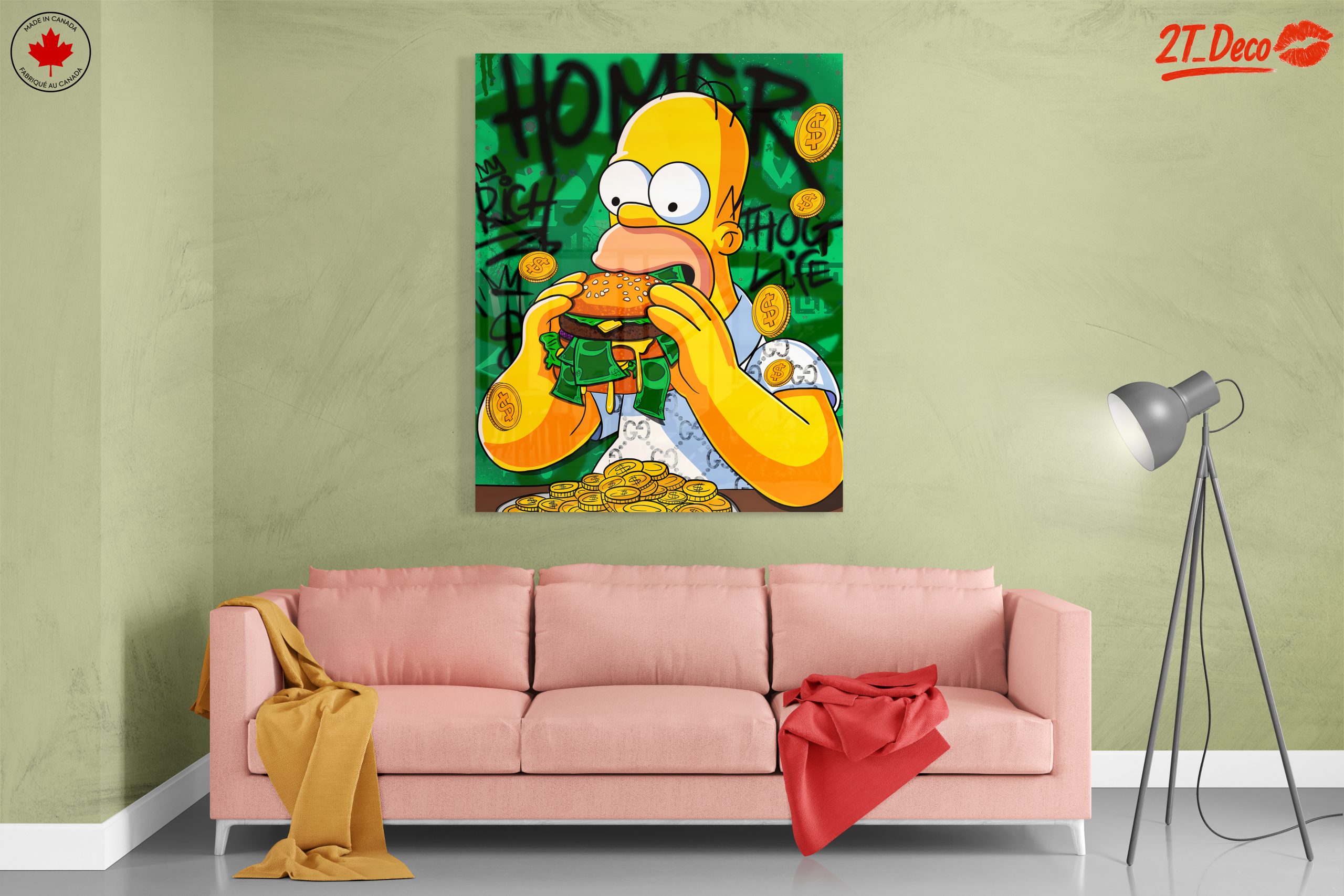 Homer Simpson Enjoying a Big Burger - Image 7