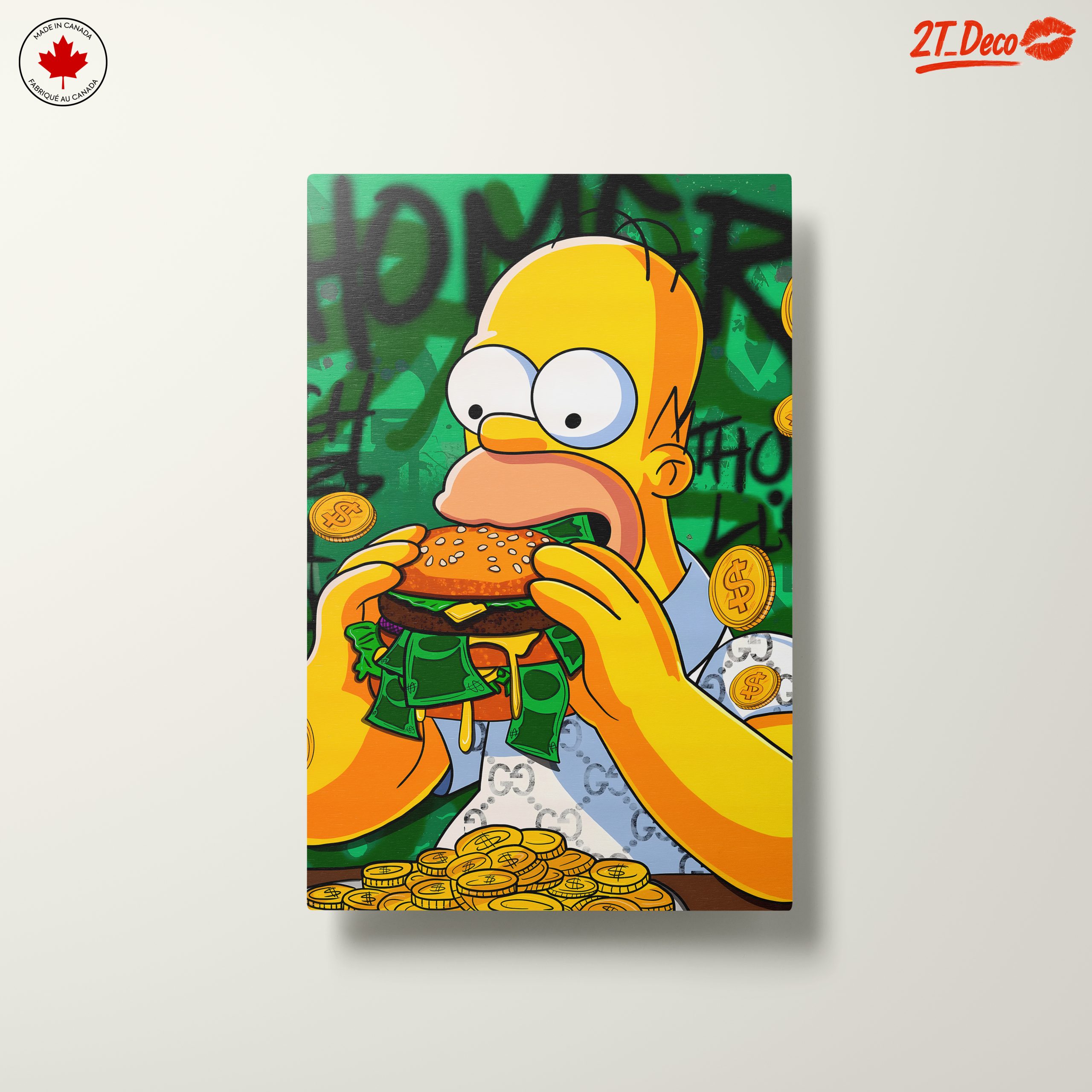 Homer Simpson Enjoying a Big Burger - Image 10