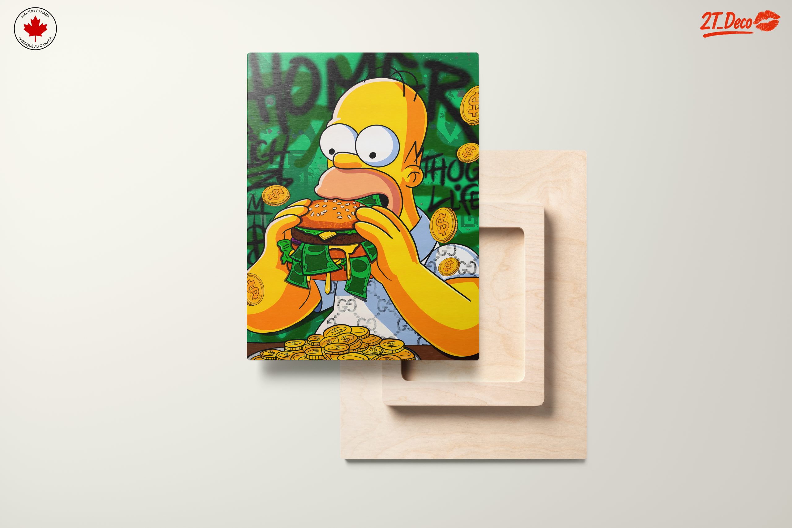 Homer Simpson Enjoying a Big Burger - Image 11