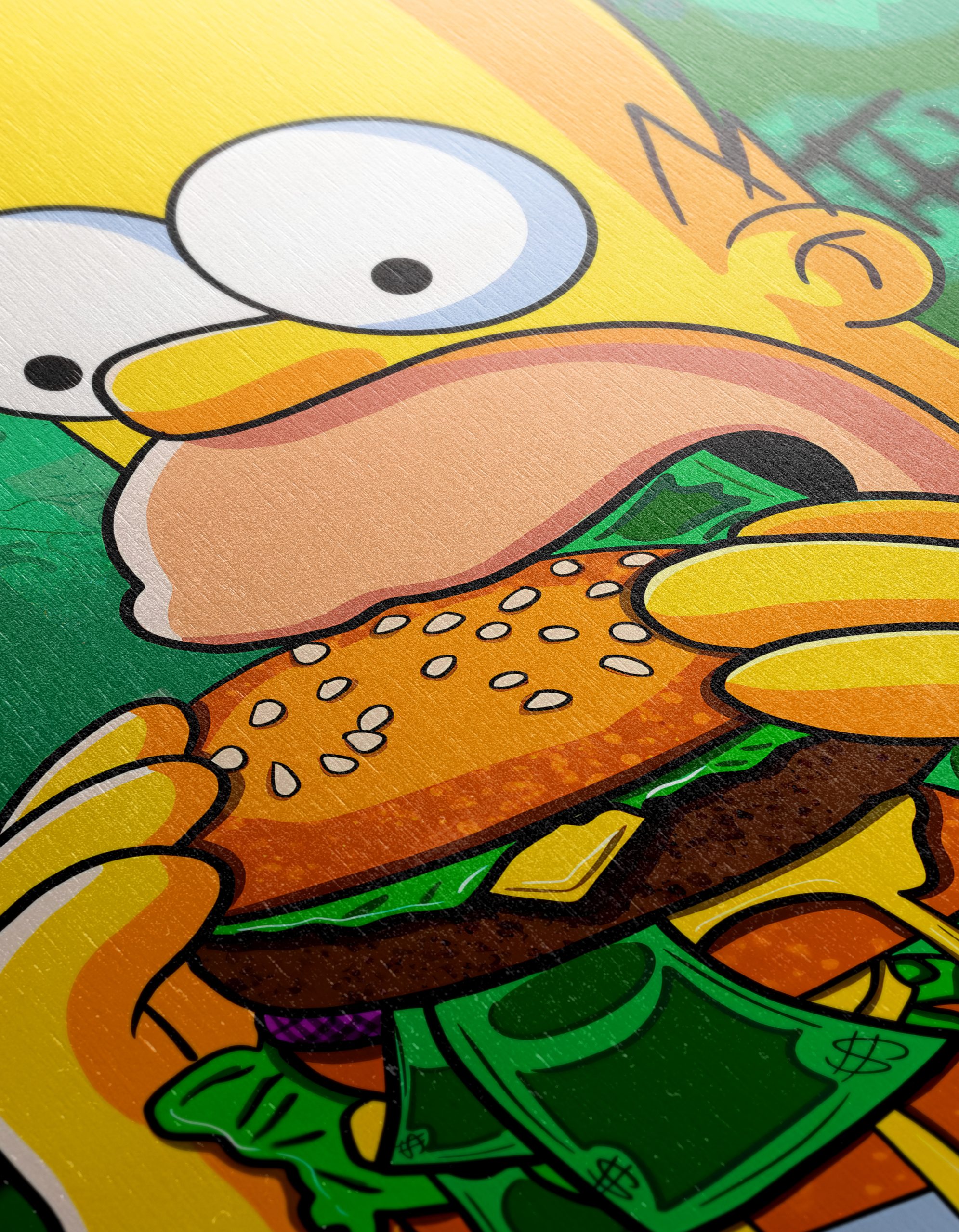 Homer Simpson Enjoying a Big Burger - Image 12