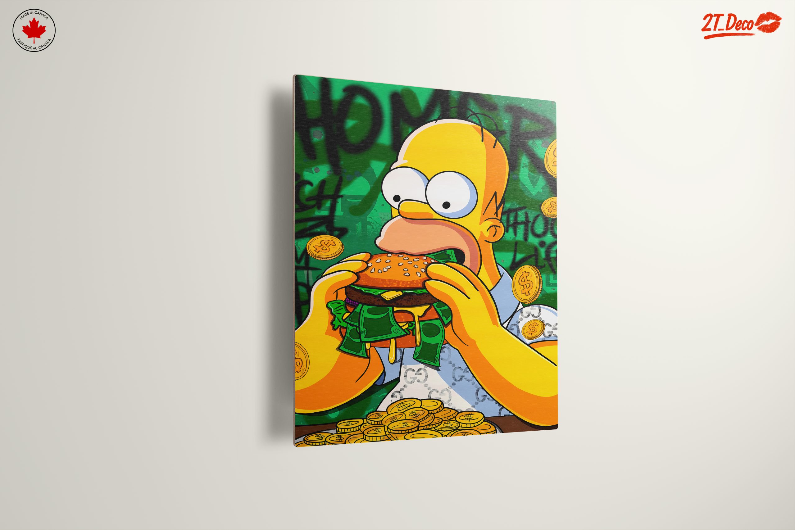 Homer Simpson Enjoying a Big Burger - Image 13