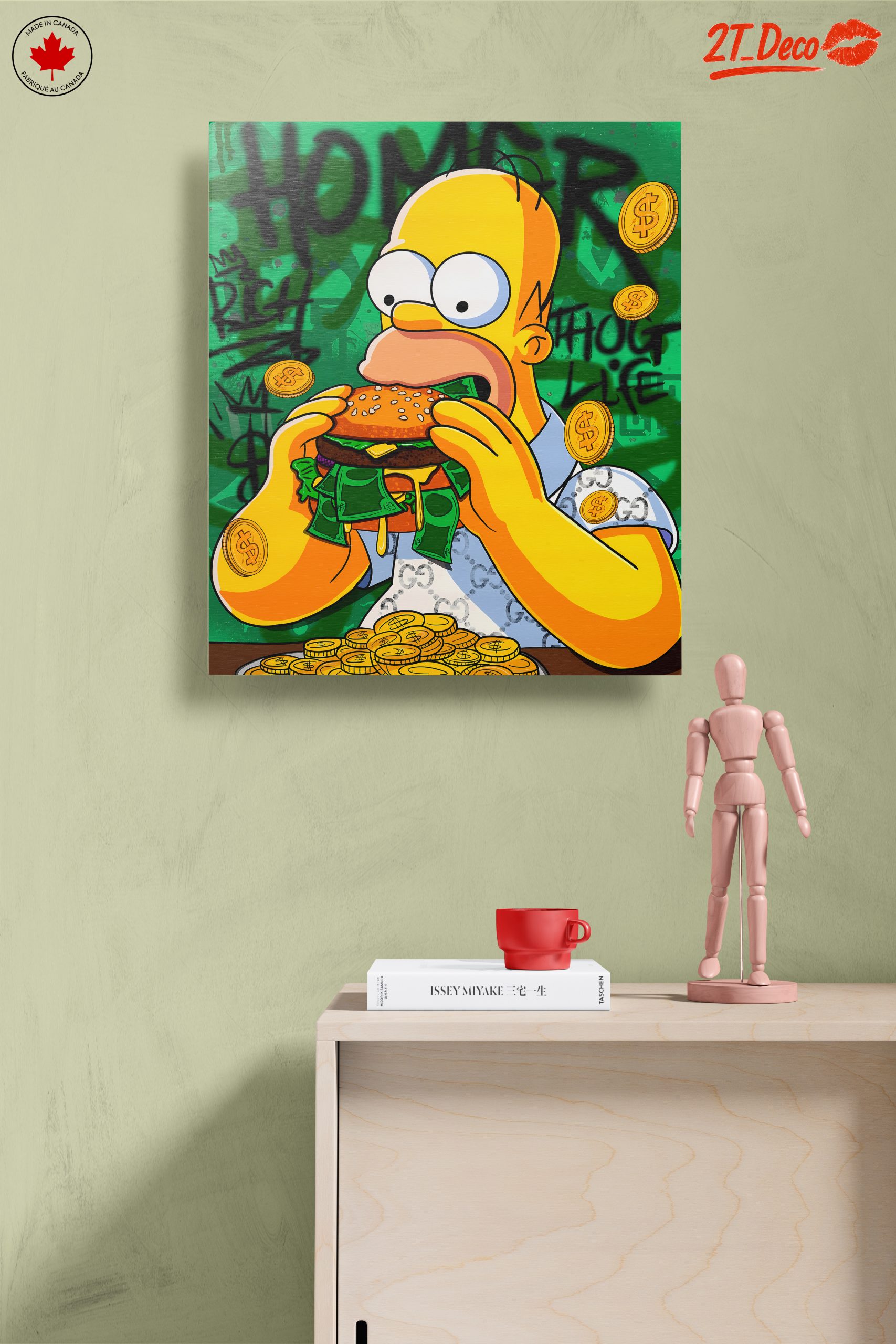Homer Simpson Enjoying a Big Burger - Image 14