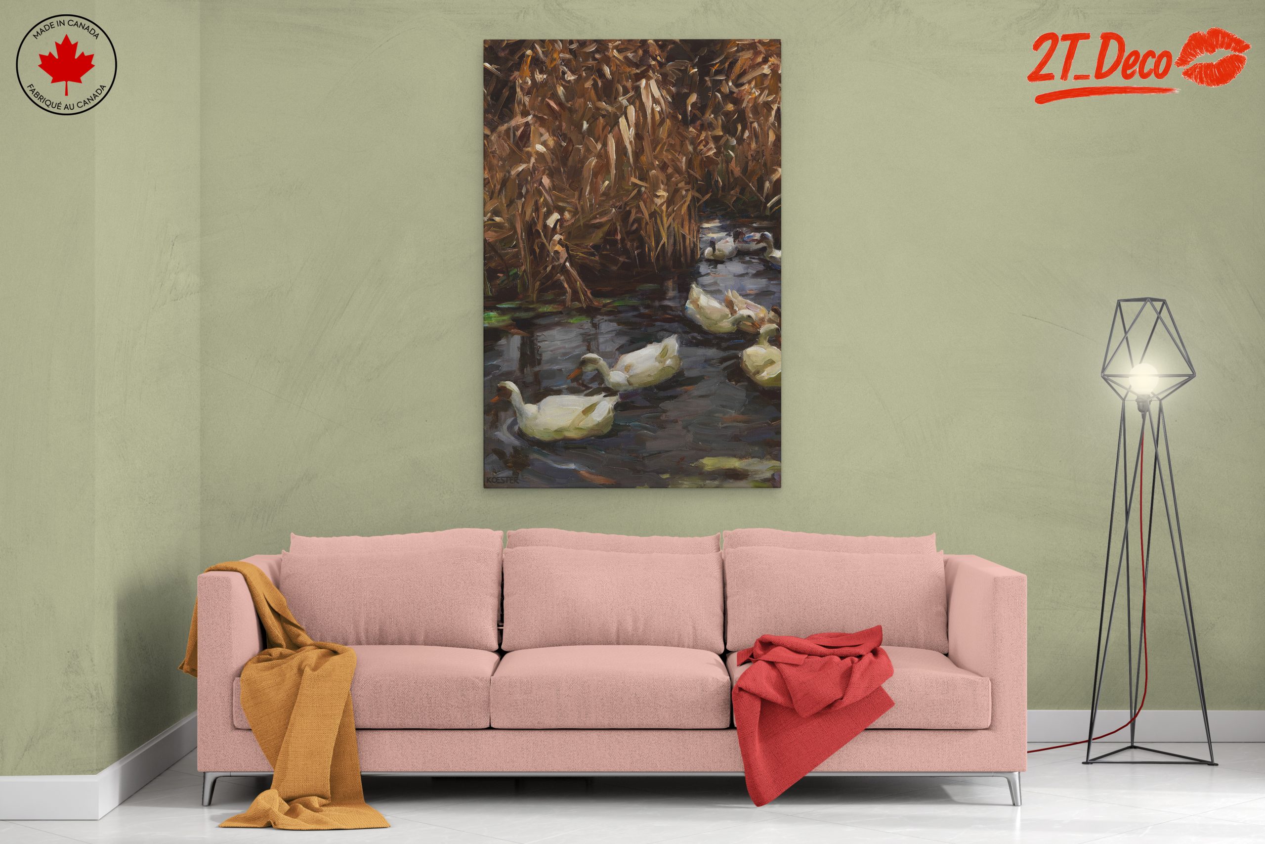 Ducks Swimming in a Tranquil Pool - Image 2