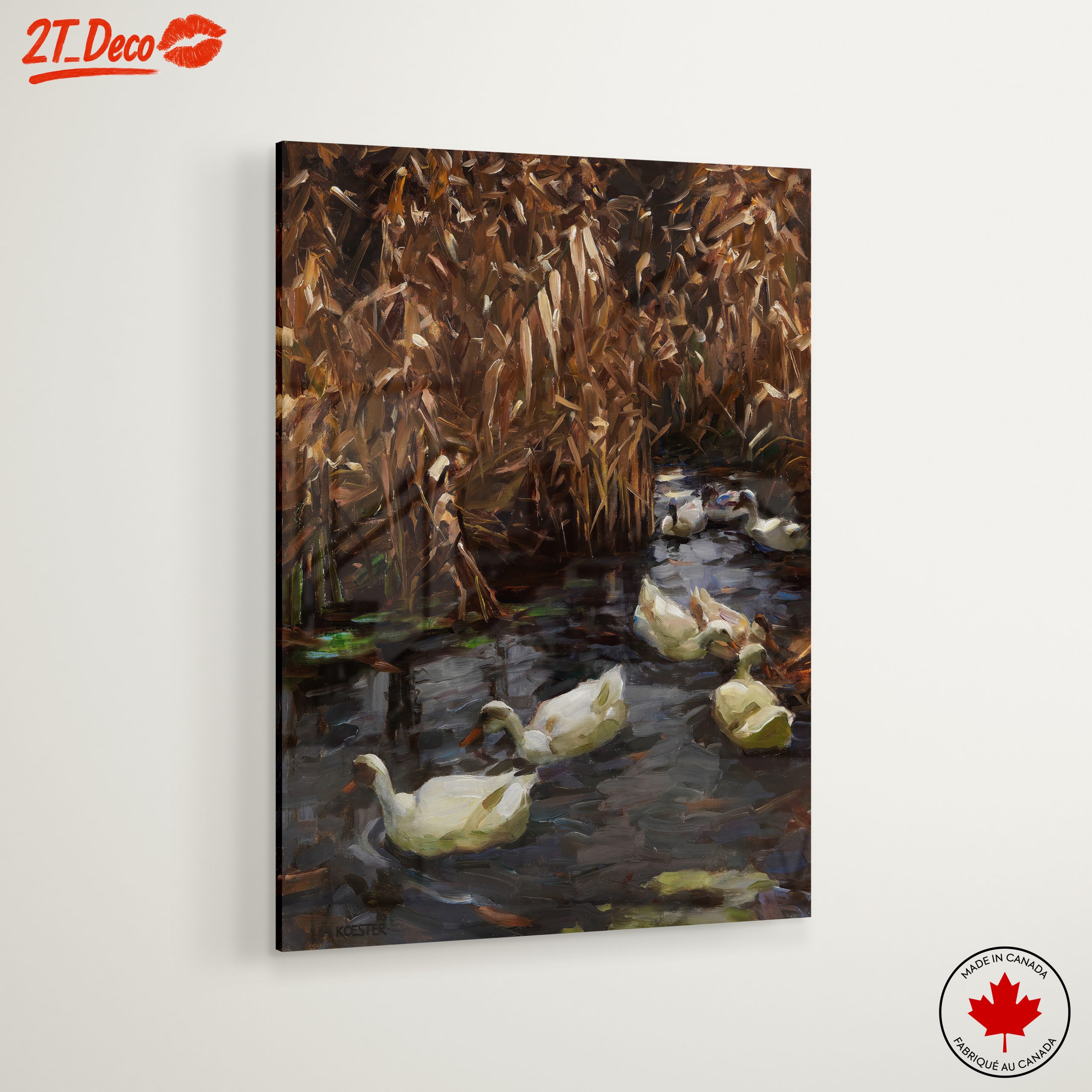 Ducks Swimming in a Tranquil Pool - Image 6