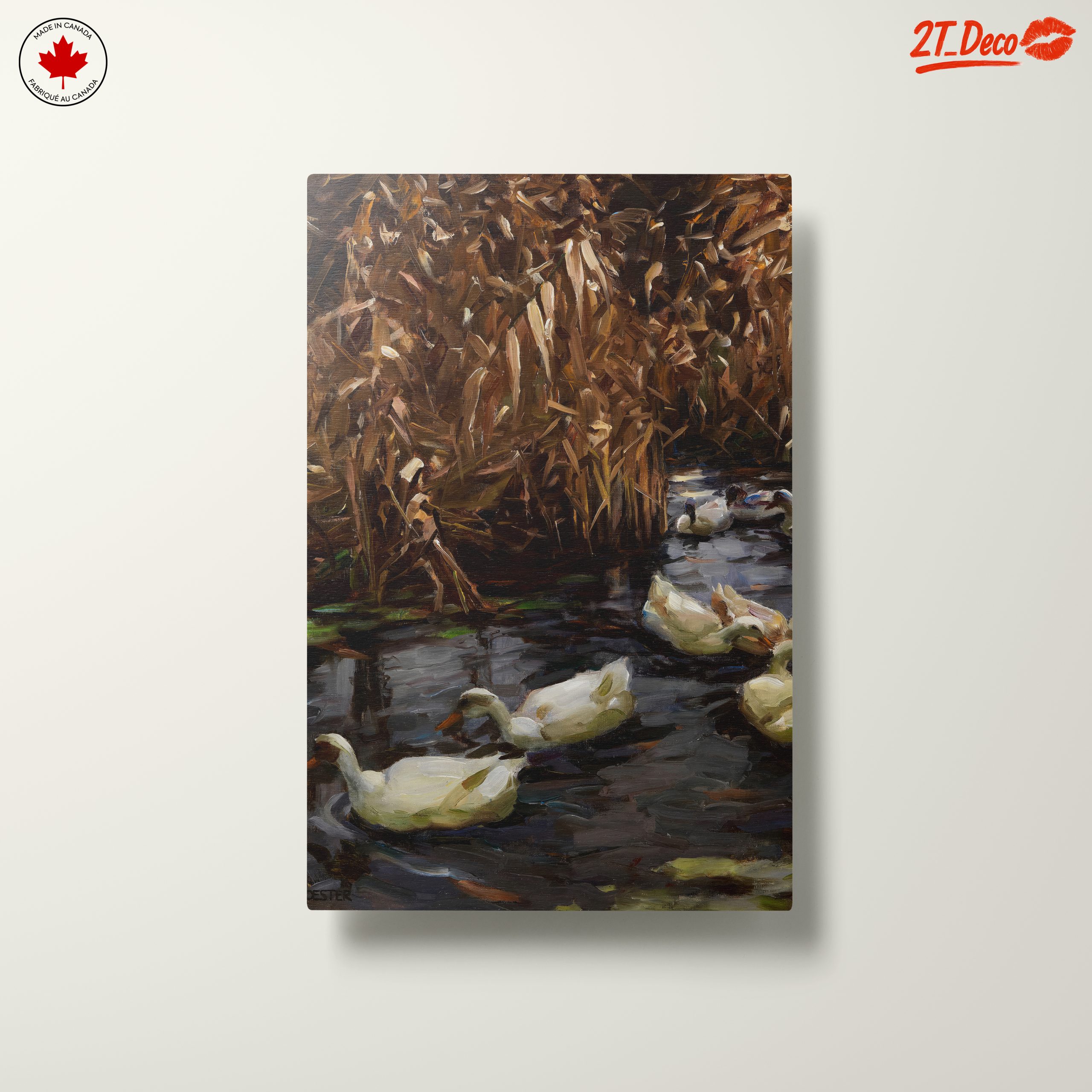 Ducks Swimming in a Tranquil Pool - Image 10