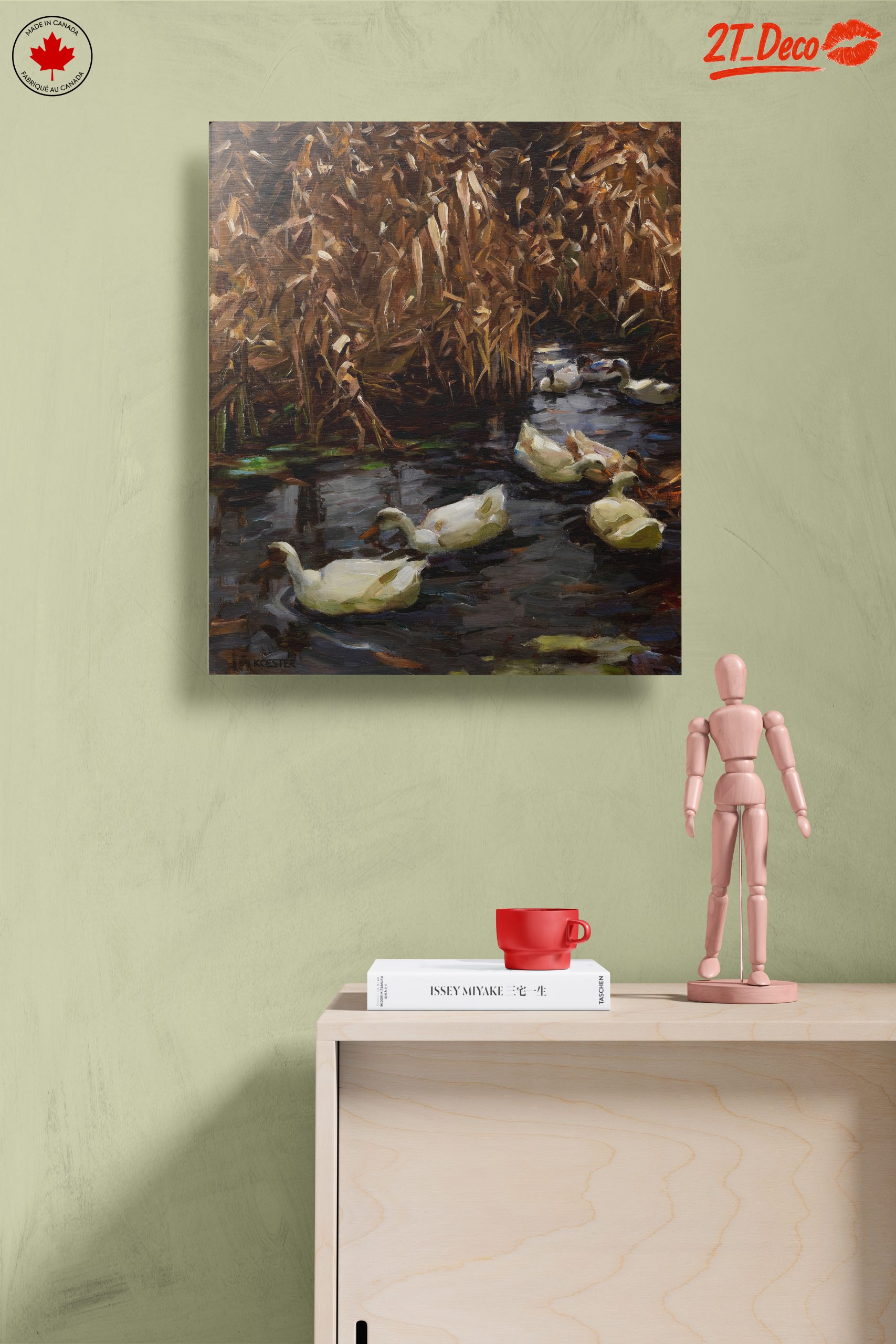 Ducks Swimming in a Tranquil Pool - Image 14