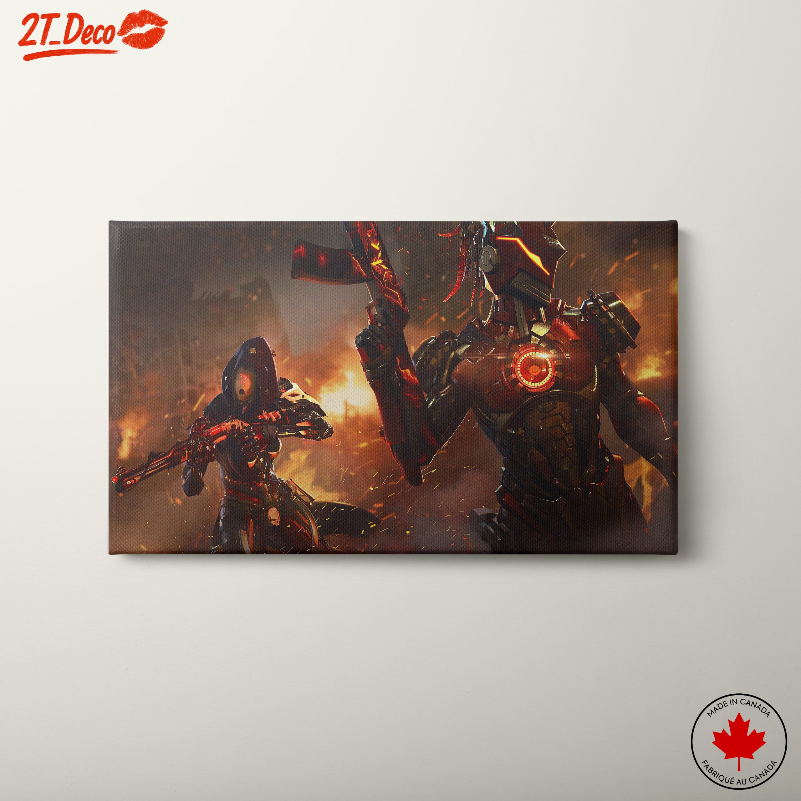 Dynamic Anime Action Scene with Futuristic Characters