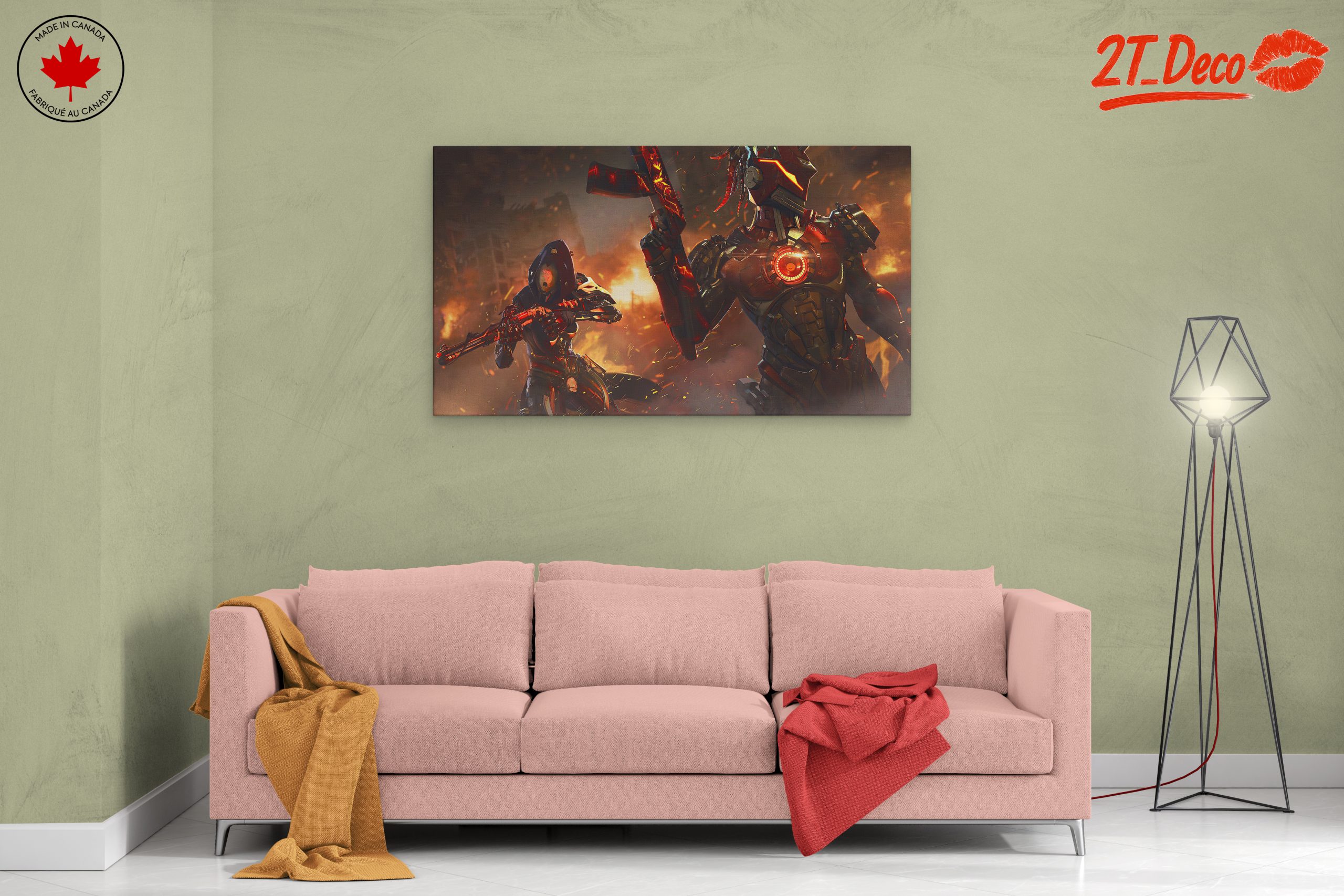 Dynamic Anime Action Scene with Futuristic Characters - Image 2
