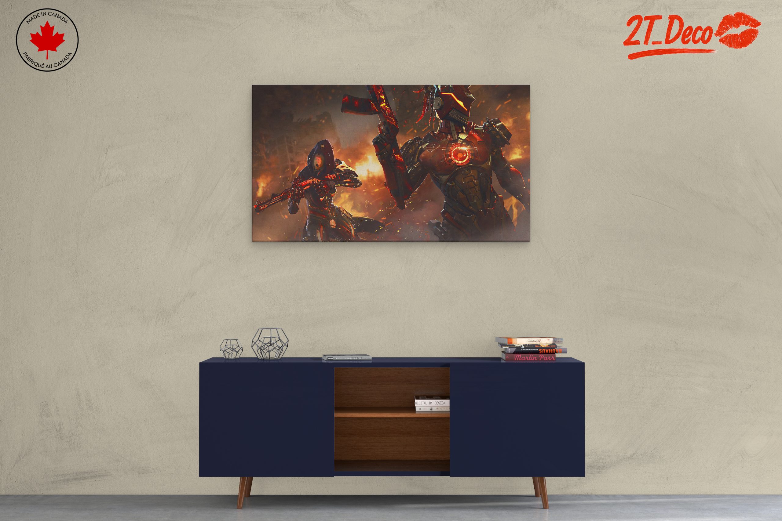 Dynamic Anime Action Scene with Futuristic Characters - Image 3