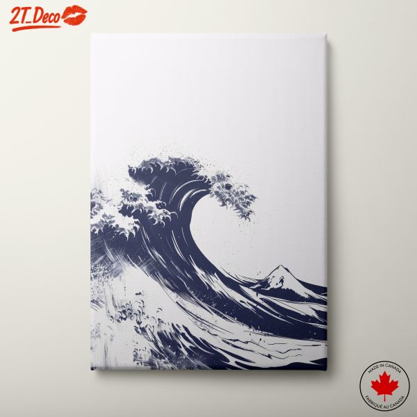 Dynamic Wave Art Depicting Marine Energy