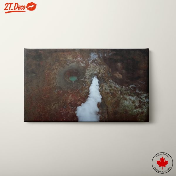 Majestic Geothermal Landscape with Steam and Colorful Terrain