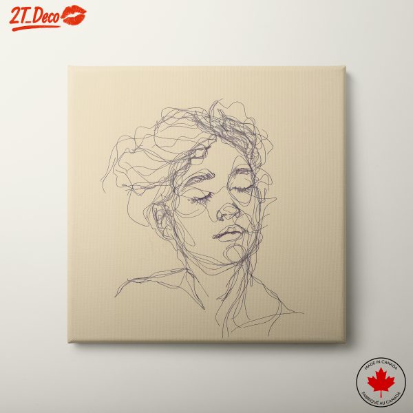 Minimalist Line Drawing Portrait