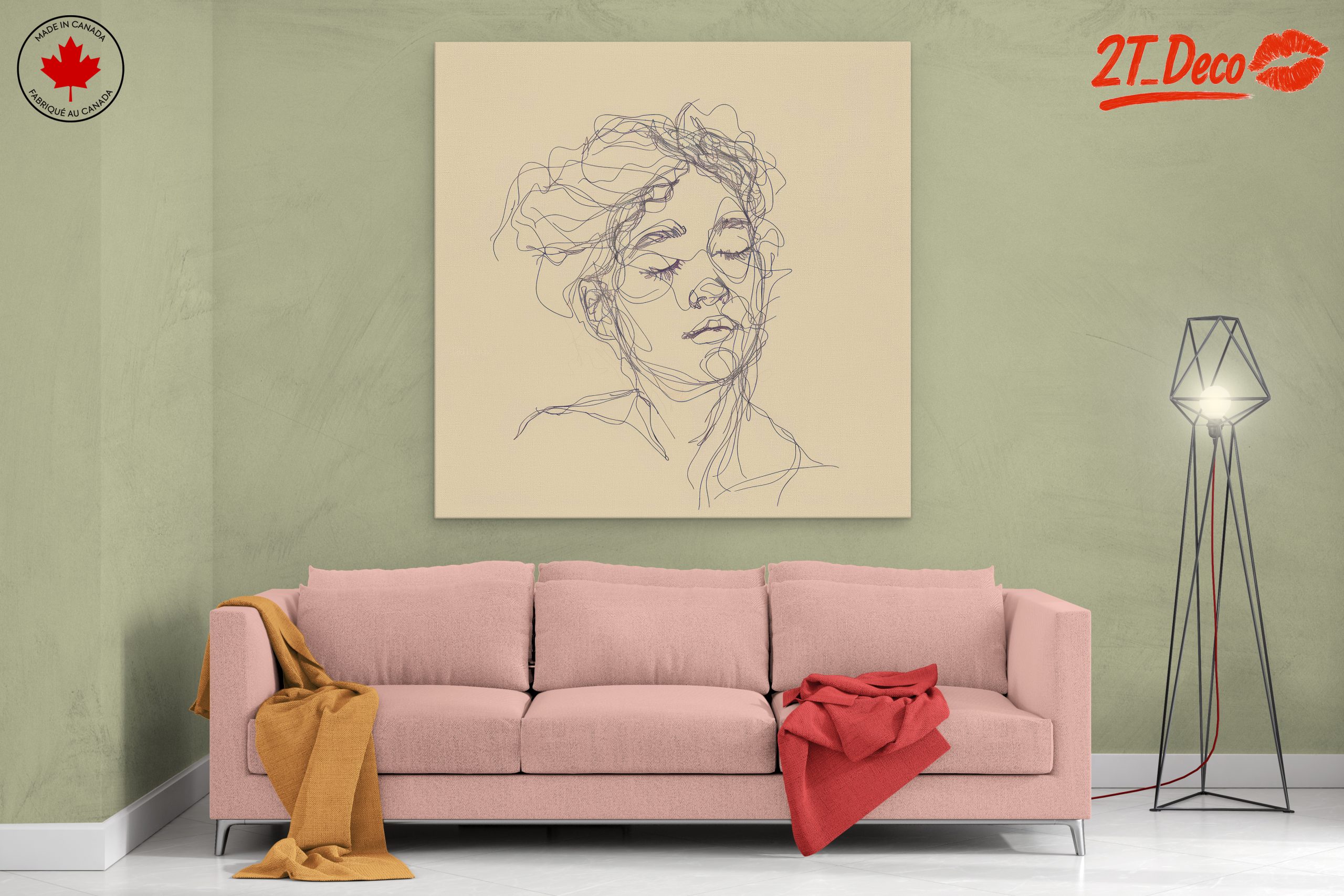 Minimalist Line Drawing Portrait - Image 2