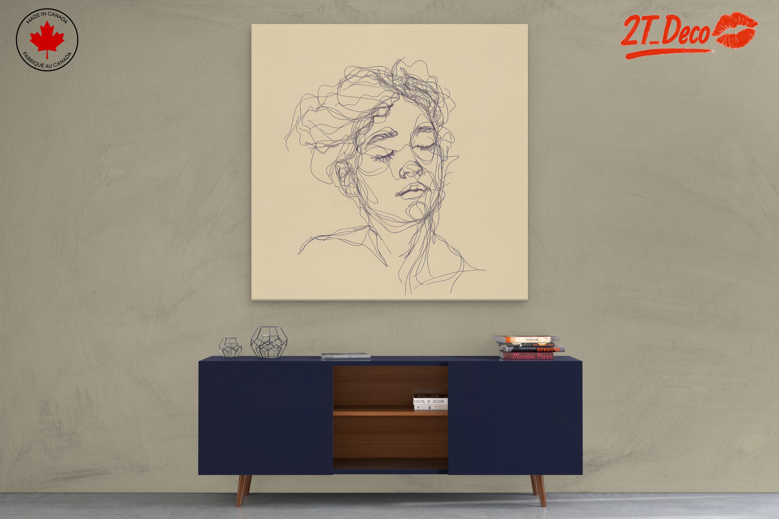 Minimalist Line Drawing Portrait - Image 3