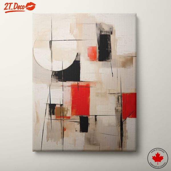 Geometric Abstract Art in Neutral Tones