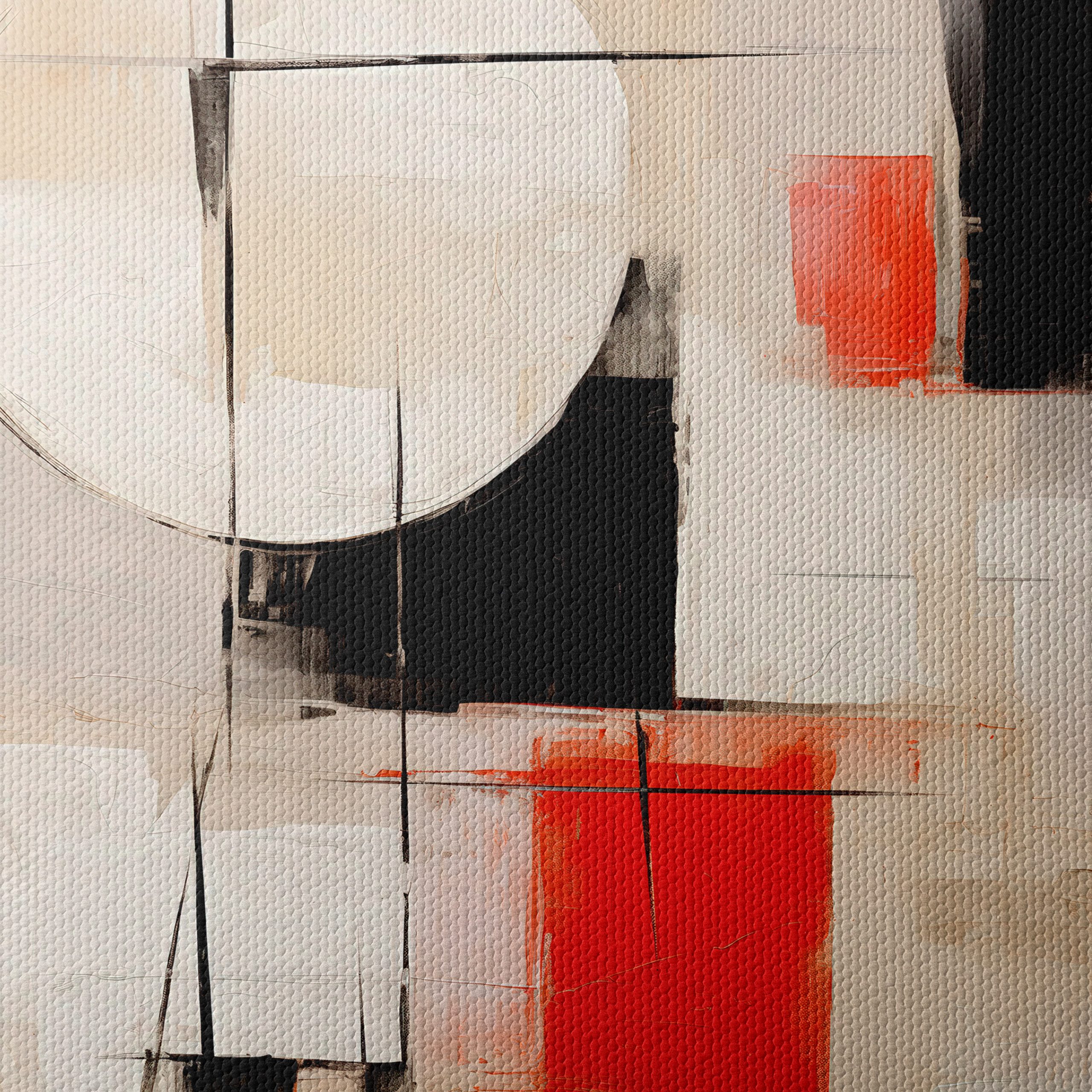 Geometric Abstract Art in Neutral Tones - Image 4