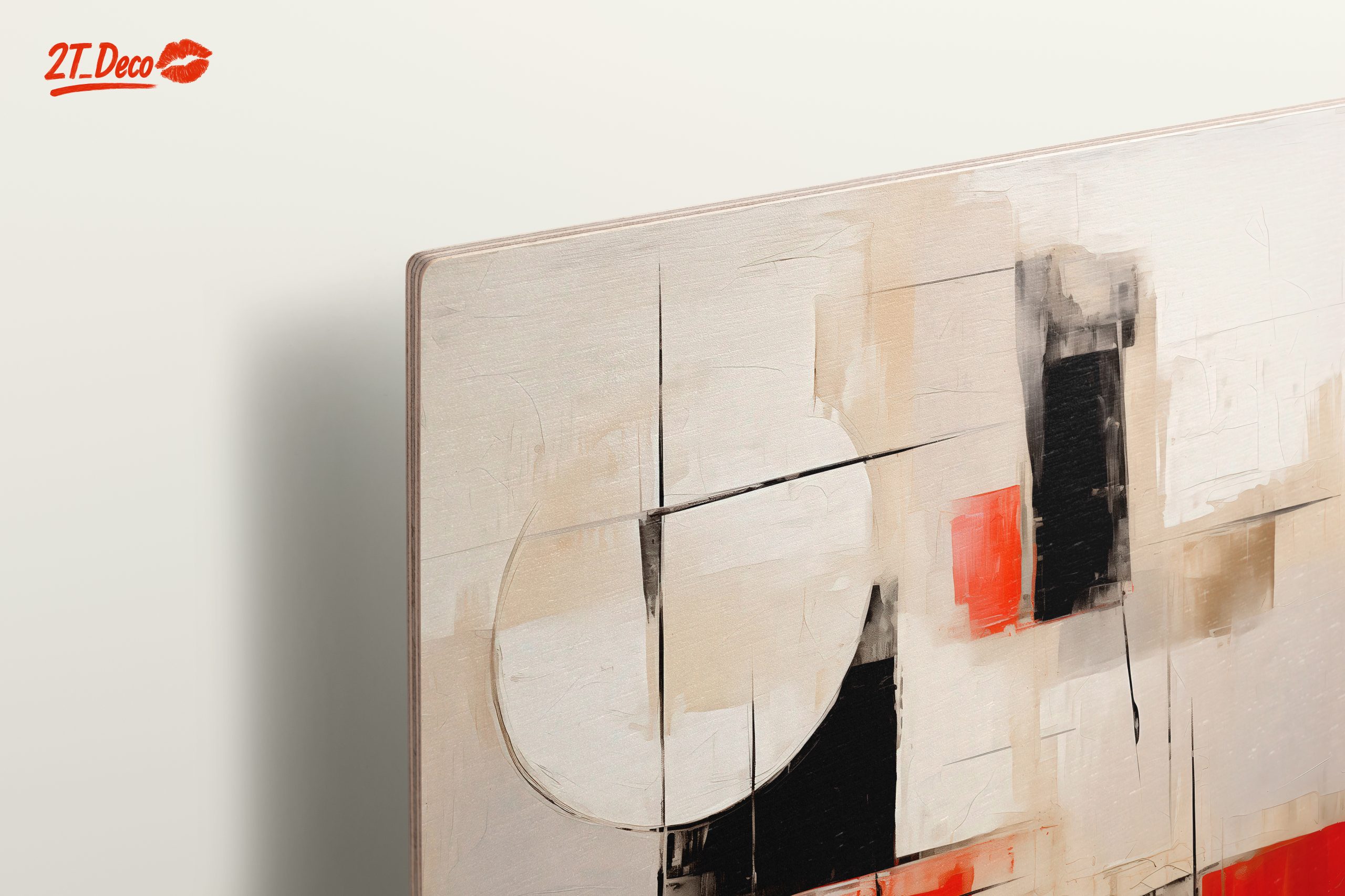 Geometric Abstract Art in Neutral Tones - Image 15