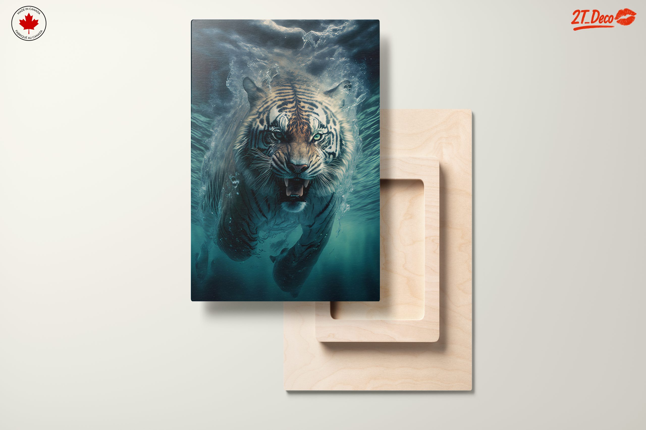Majestic Tiger Swimming in Water - Image 11