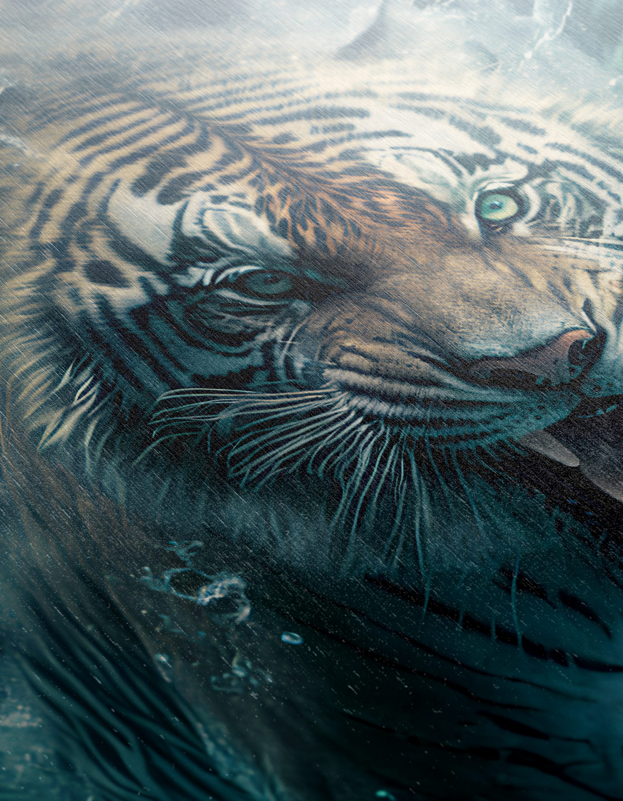 Majestic Tiger Swimming in Water - Image 12
