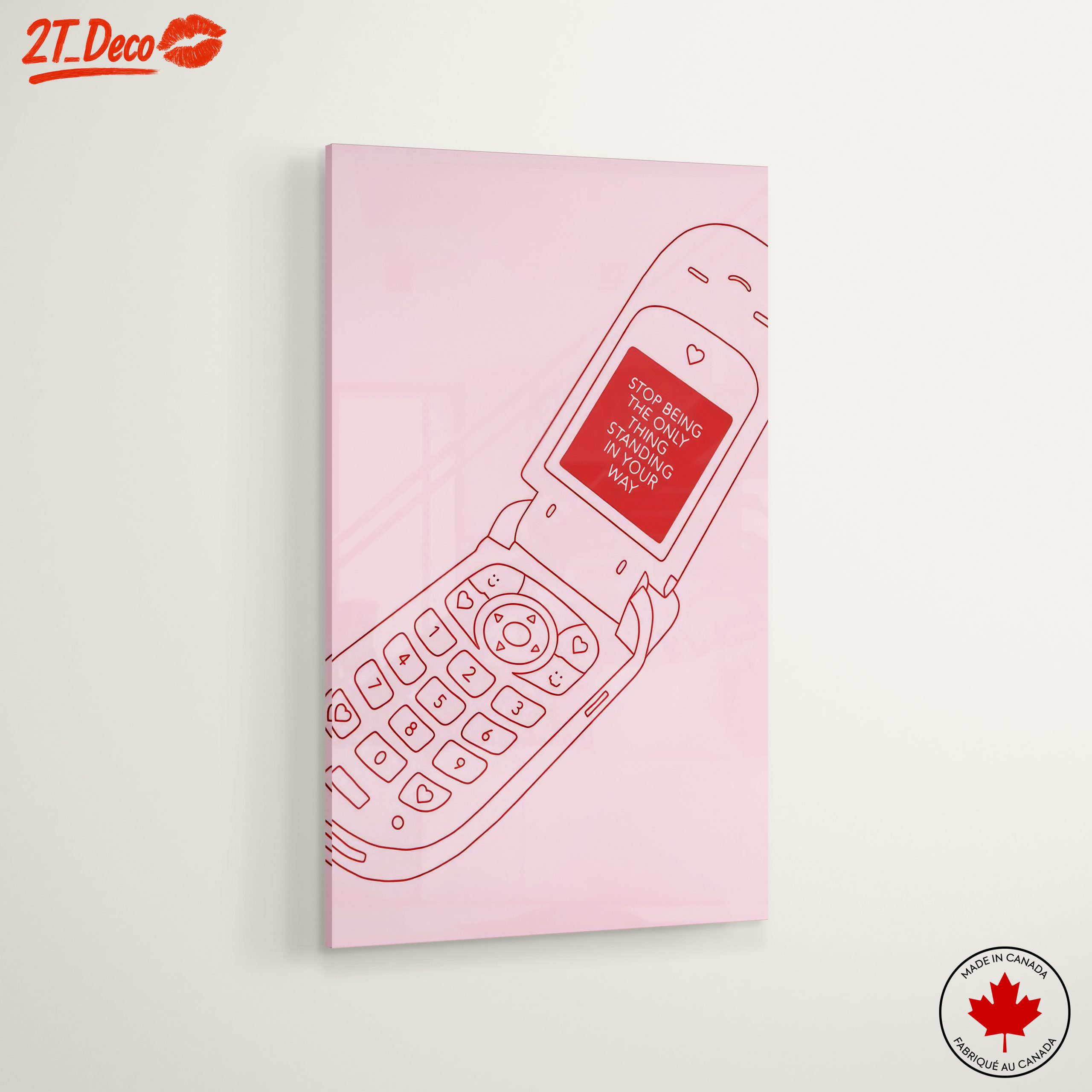 Vintage Cell Phone Inspirational Quote Art - Image 6