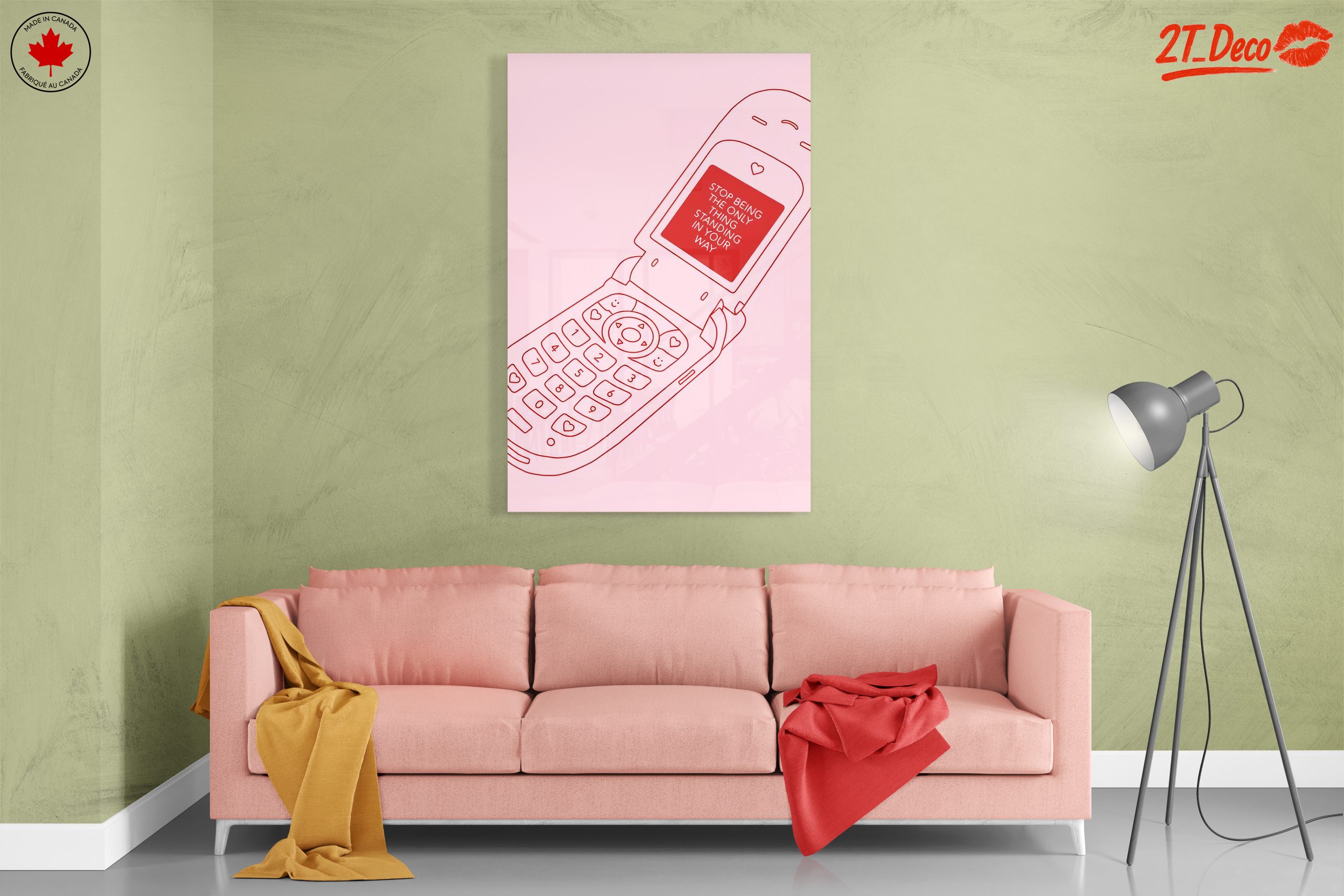 Vintage Cell Phone Inspirational Quote Art - Image 7