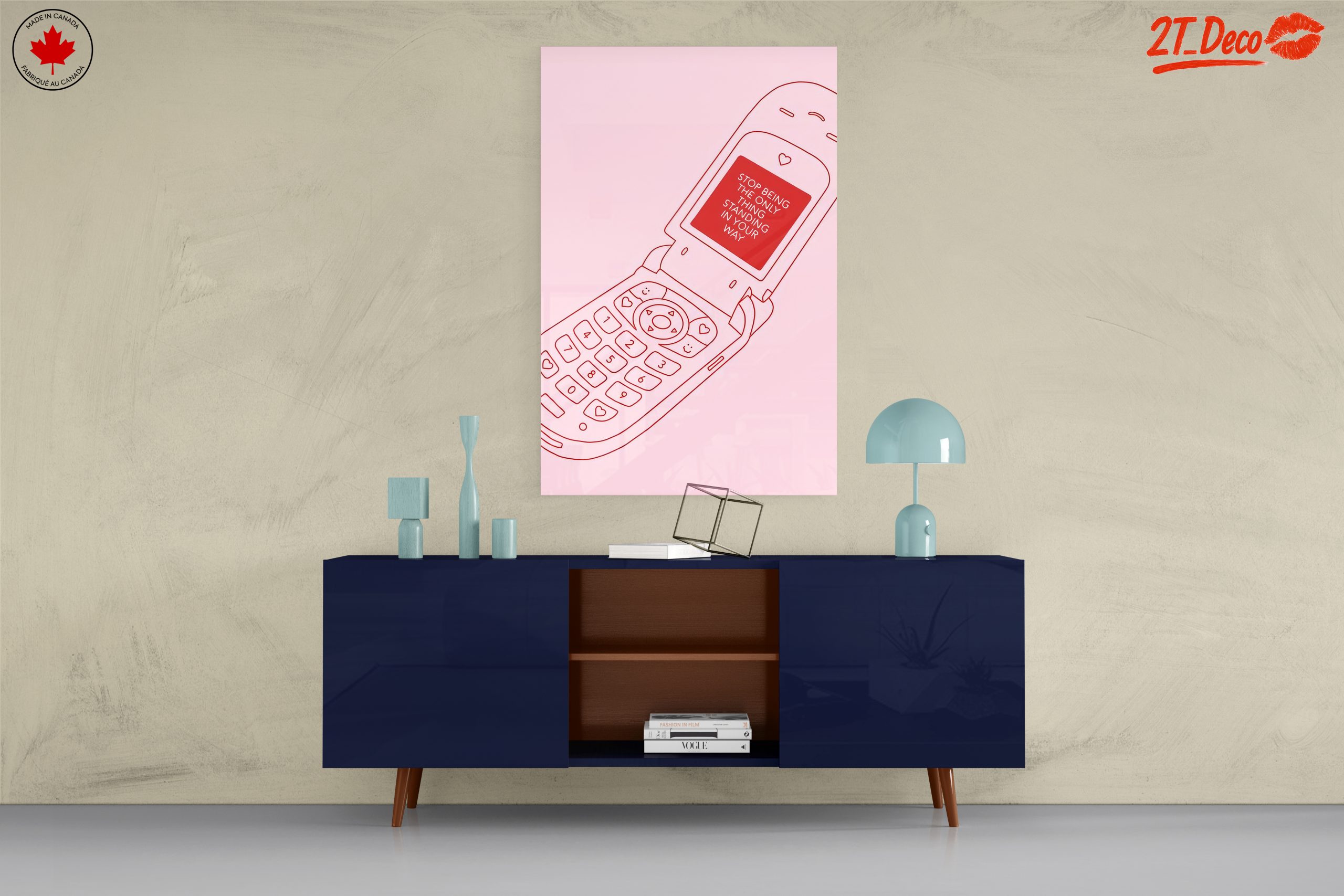Vintage Cell Phone Inspirational Quote Art - Image 8
