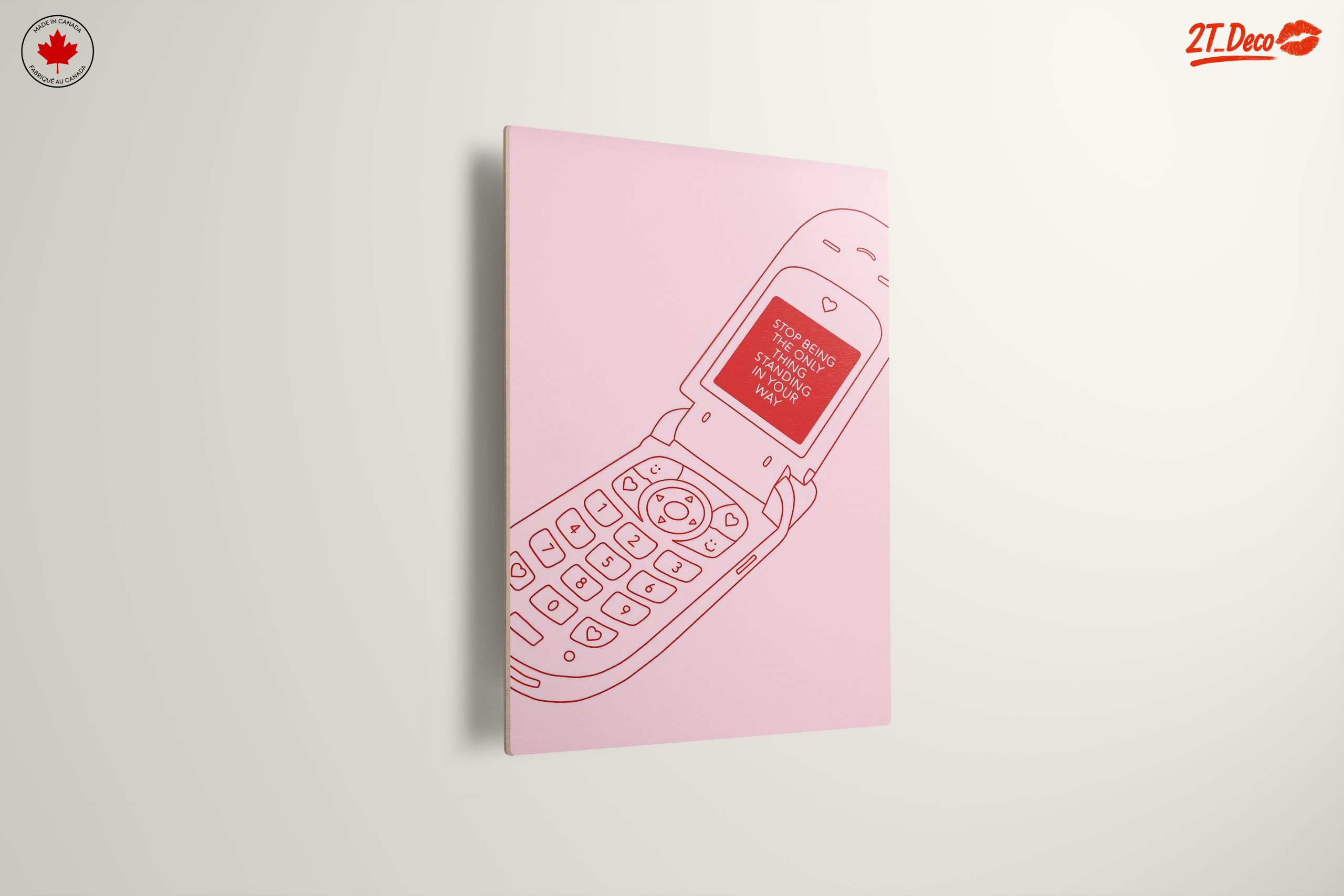 Vintage Cell Phone Inspirational Quote Art - Image 13