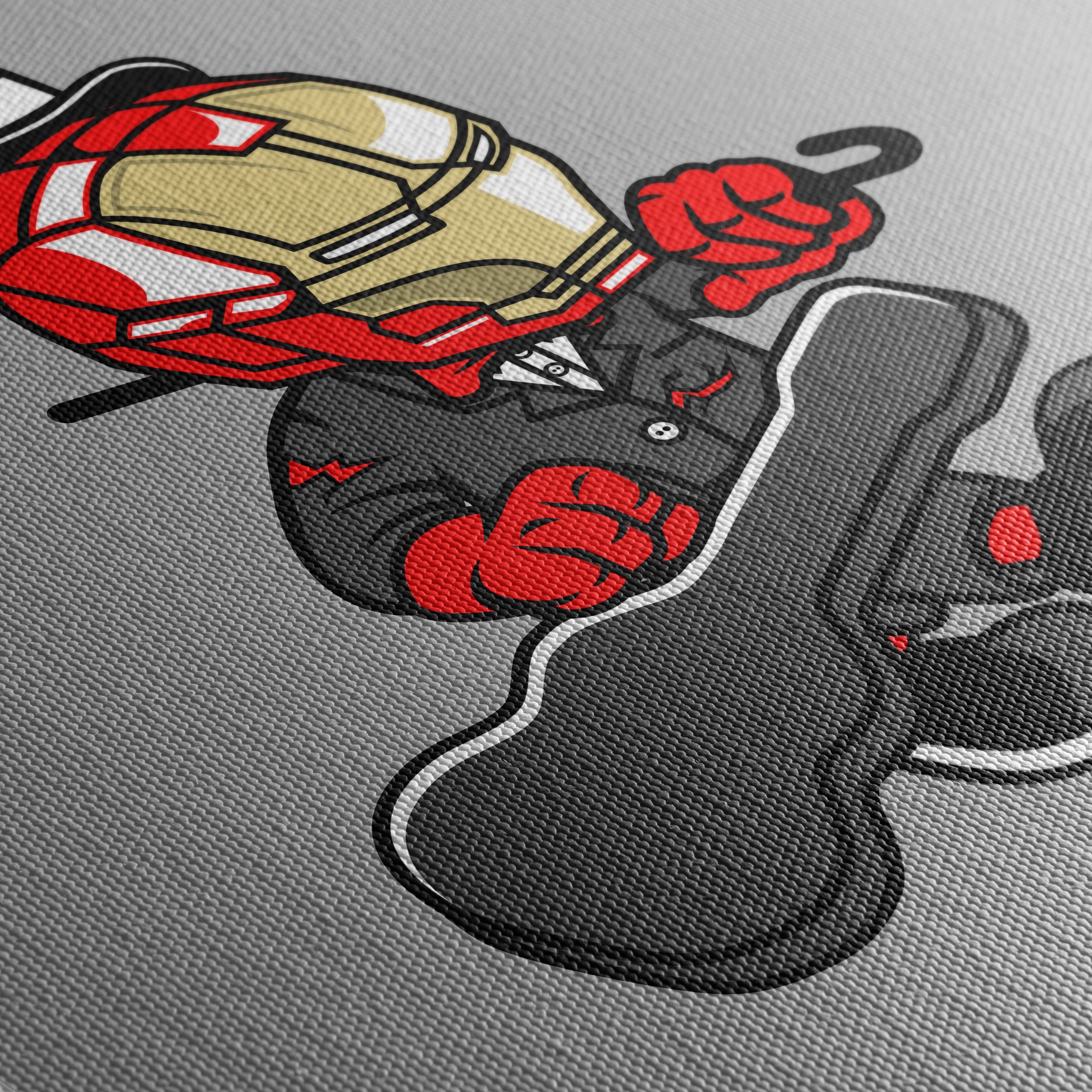 Funny Superhero Character Playing Guitar - Image 5