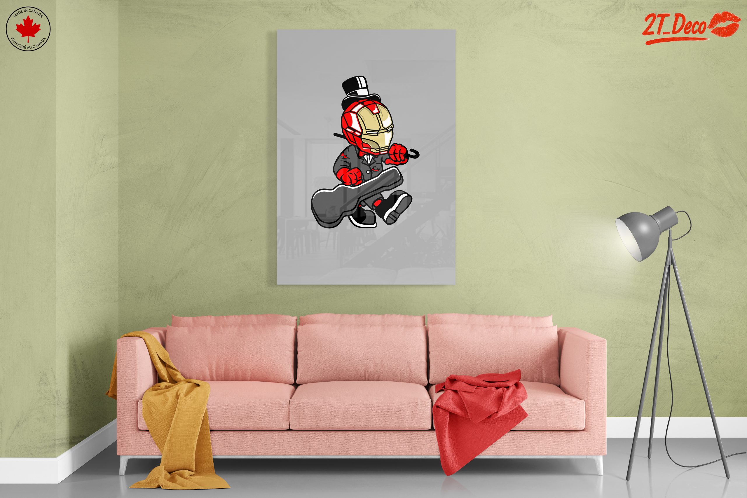 Funny Superhero Character Playing Guitar - Image 7