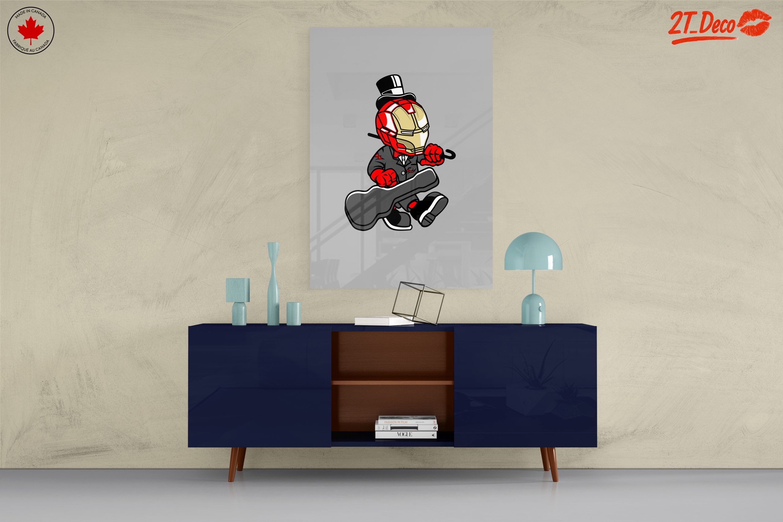 Funny Superhero Character Playing Guitar - Image 8