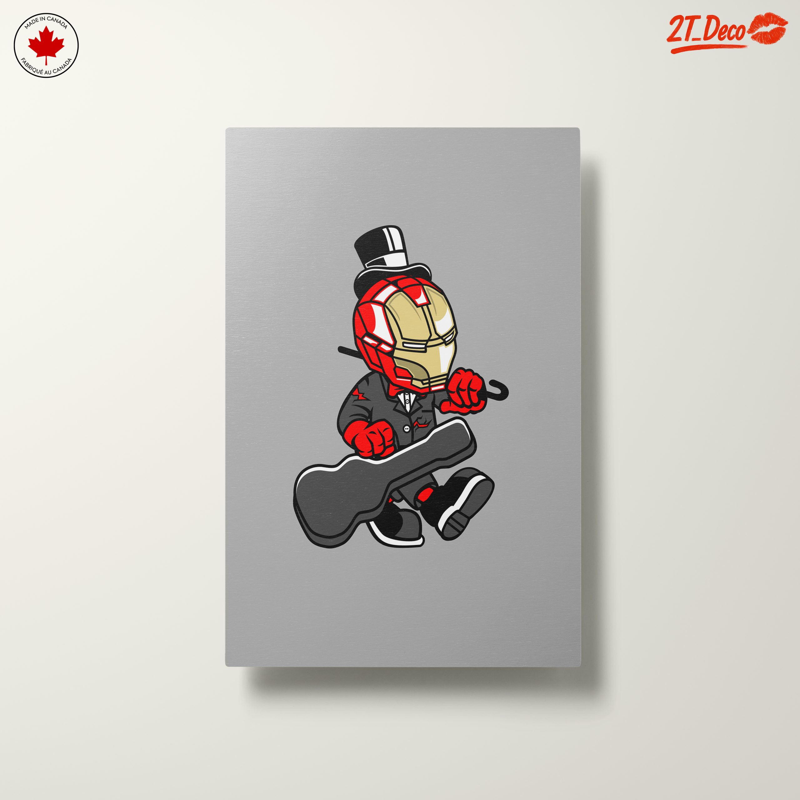 Funny Superhero Character Playing Guitar - Image 10
