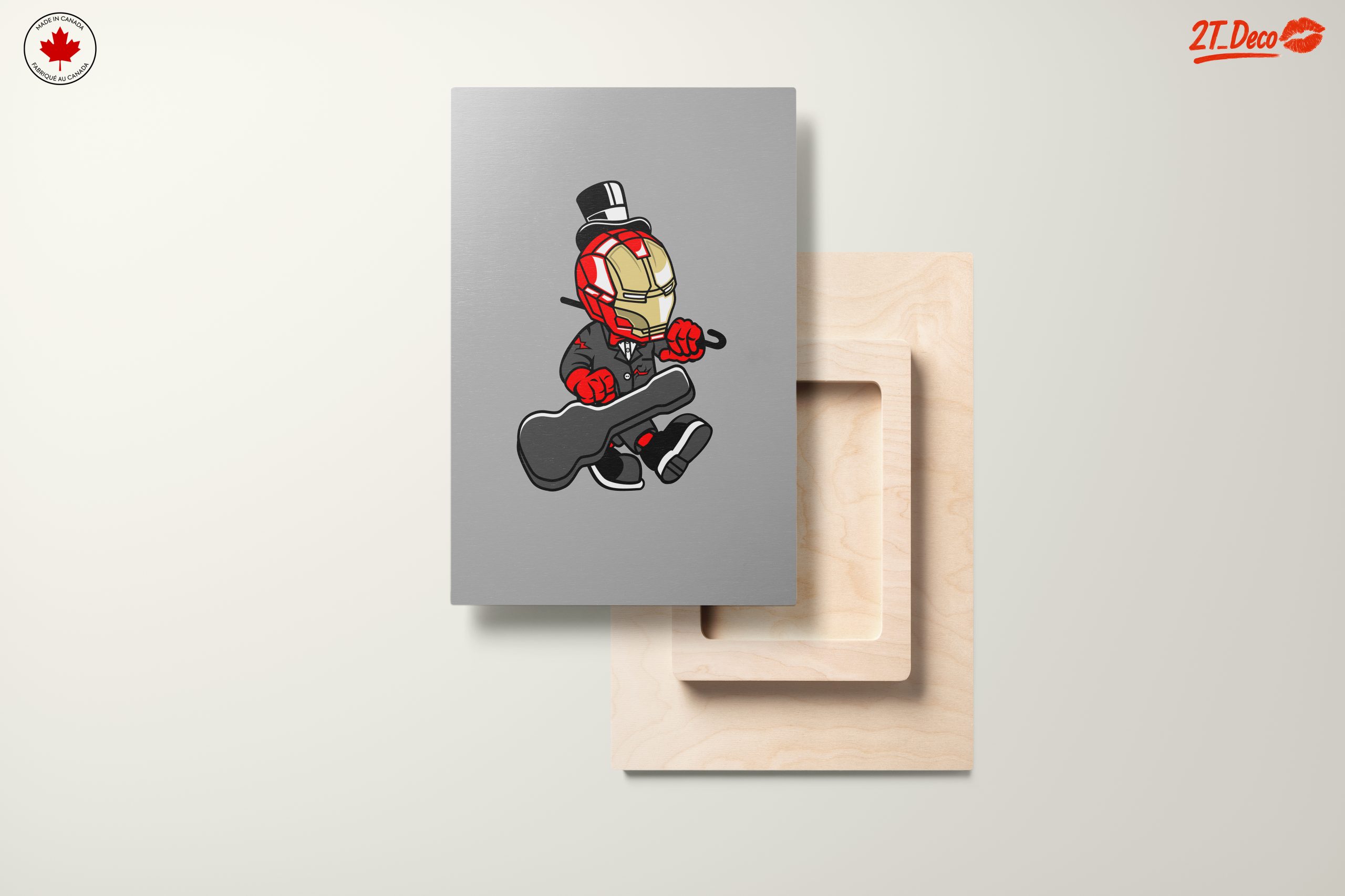 Funny Superhero Character Playing Guitar - Image 11