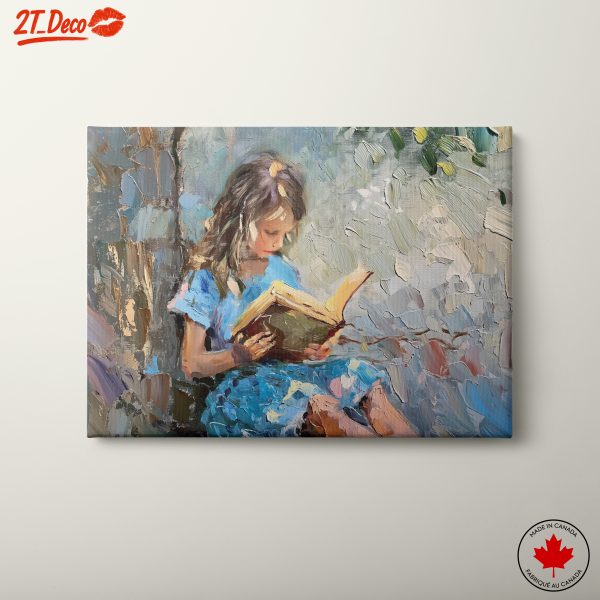 Young Girl Enjoying a Book in Natural Light