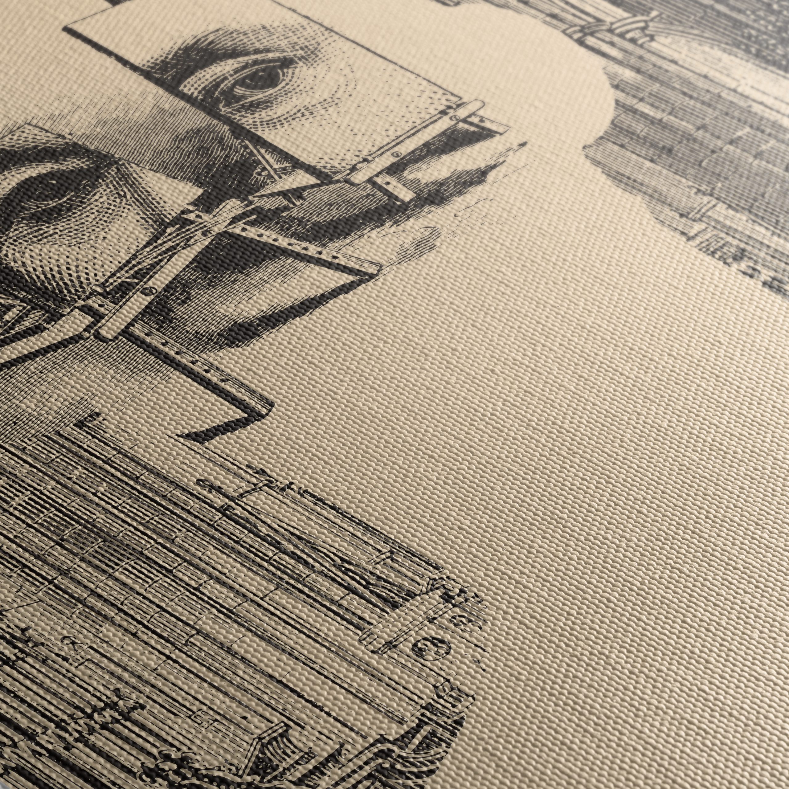 Abstract Contemporary Portrait with Architectural Elements - Image 5