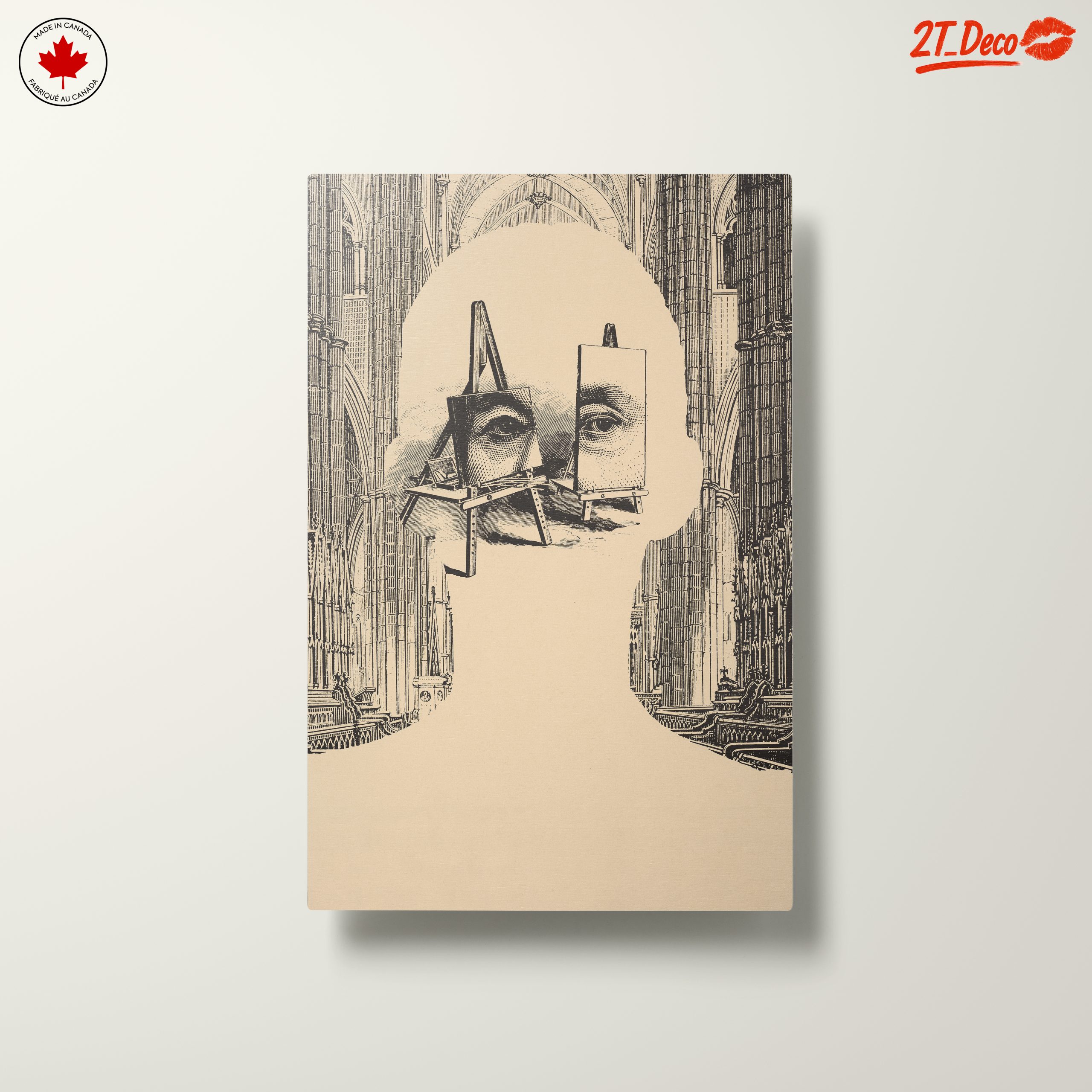 Abstract Contemporary Portrait with Architectural Elements - Image 10