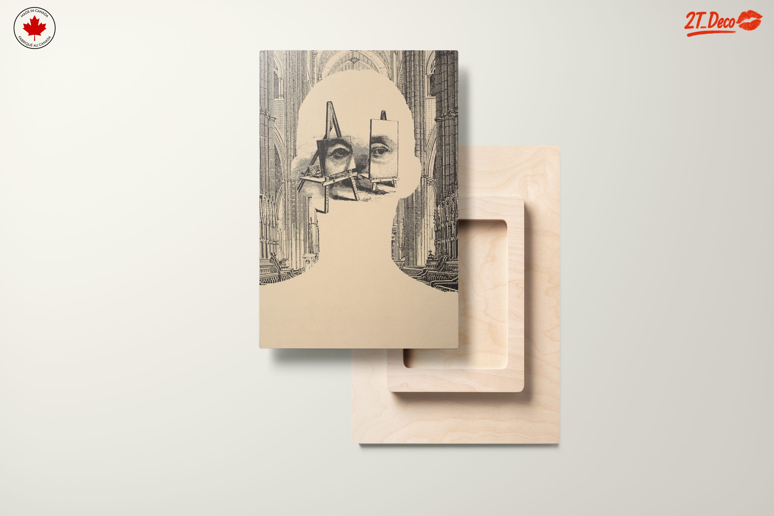 Abstract Contemporary Portrait with Architectural Elements - Image 11