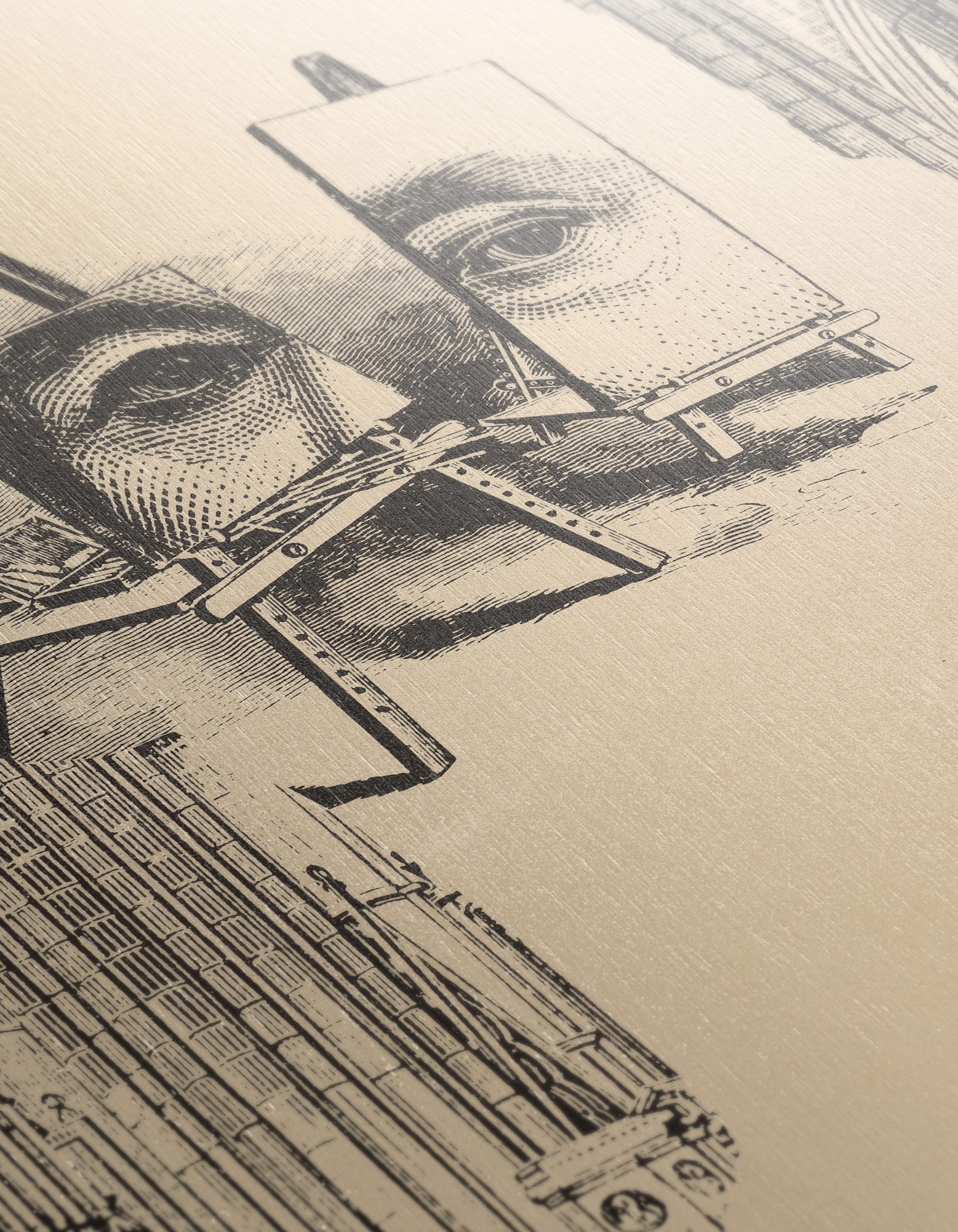Abstract Contemporary Portrait with Architectural Elements - Image 12