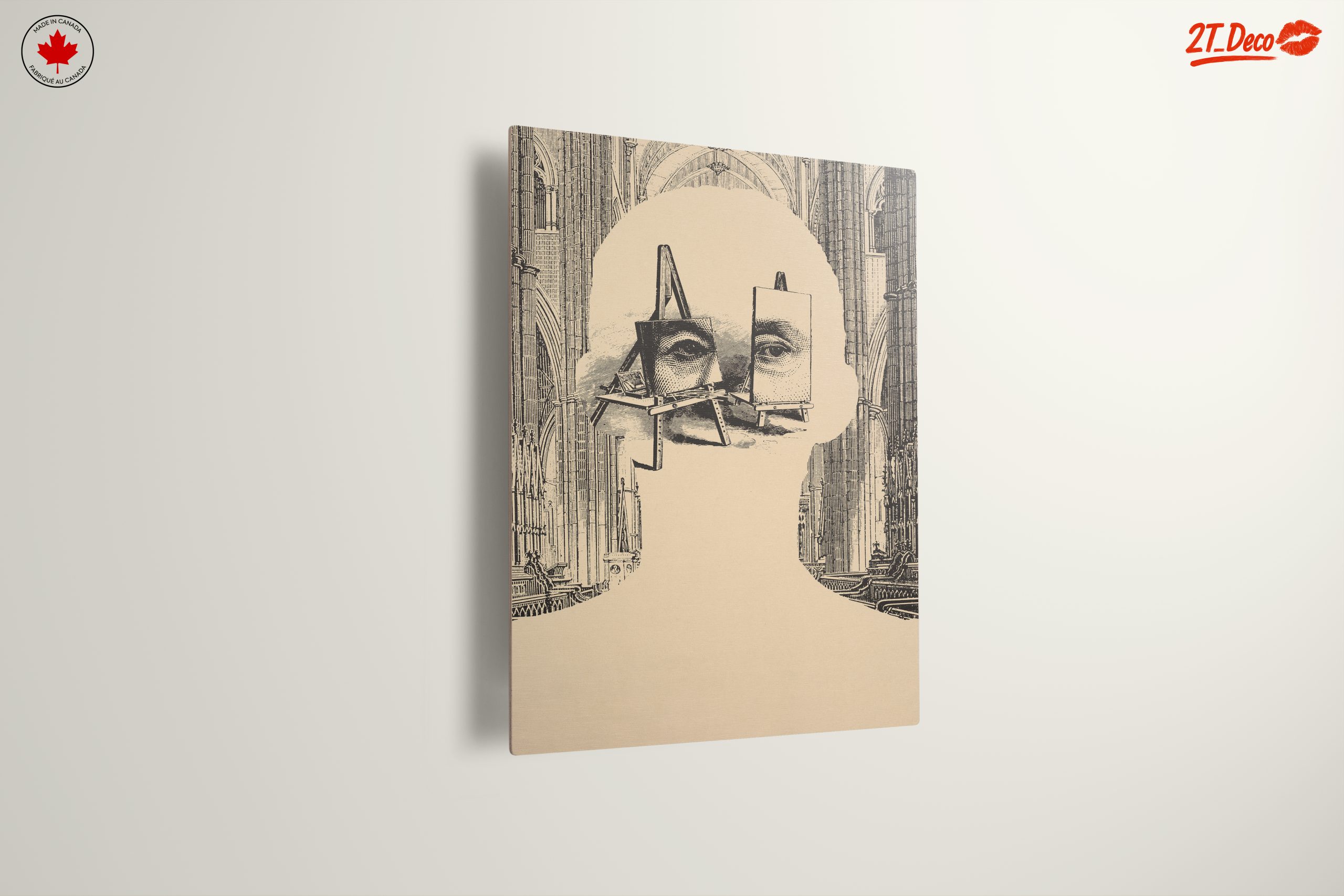 Abstract Contemporary Portrait with Architectural Elements - Image 13