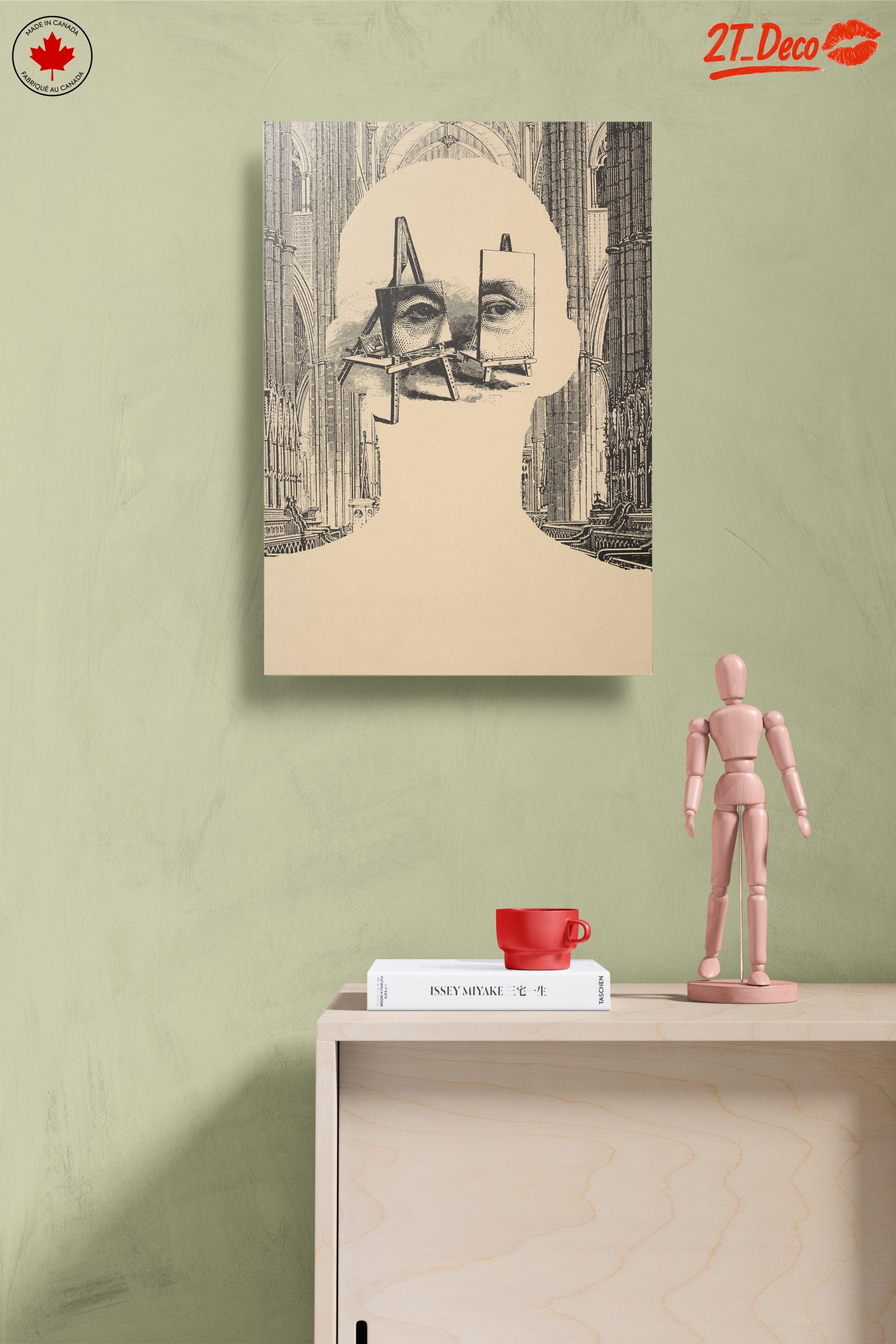 Abstract Contemporary Portrait with Architectural Elements - Image 14