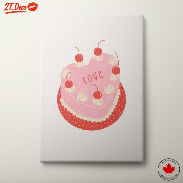 Heart Shaped Cake with Love