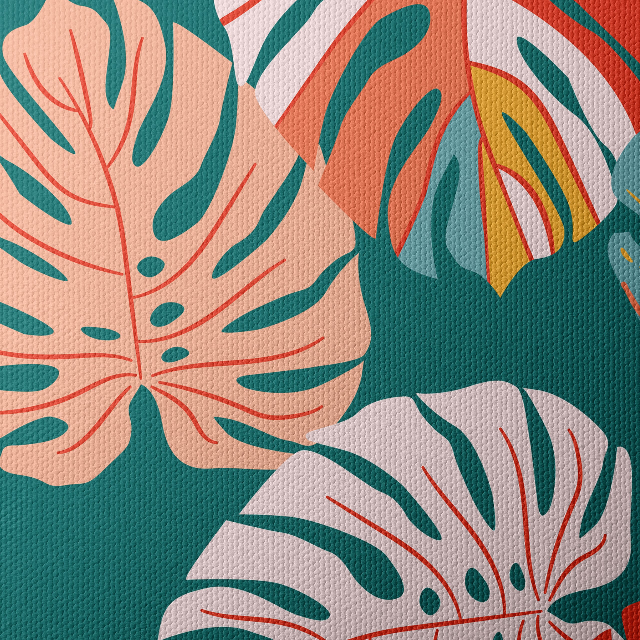 Vibrant Modern Botanical Leaves Art - Image 4