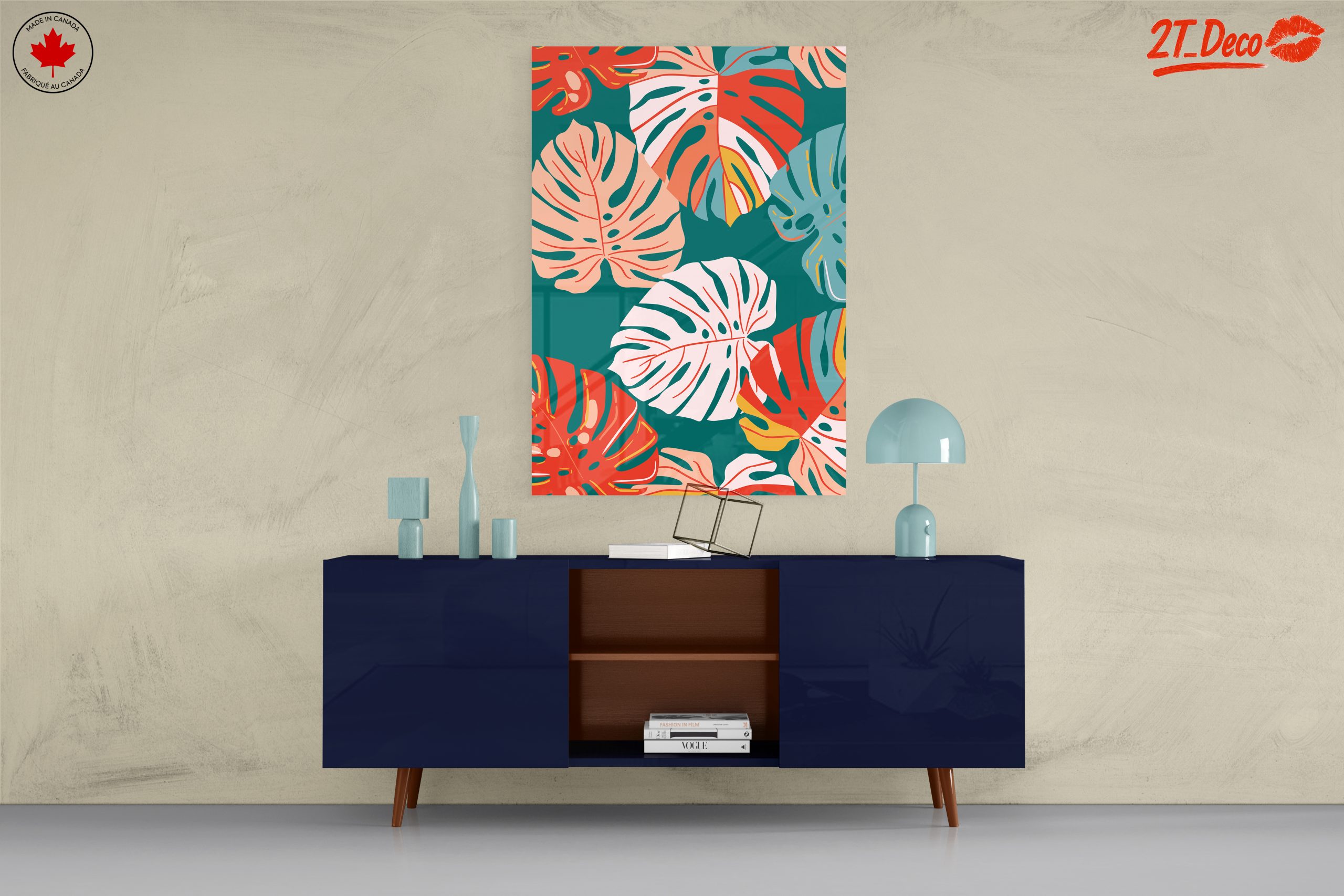 Vibrant Modern Botanical Leaves Art - Image 8
