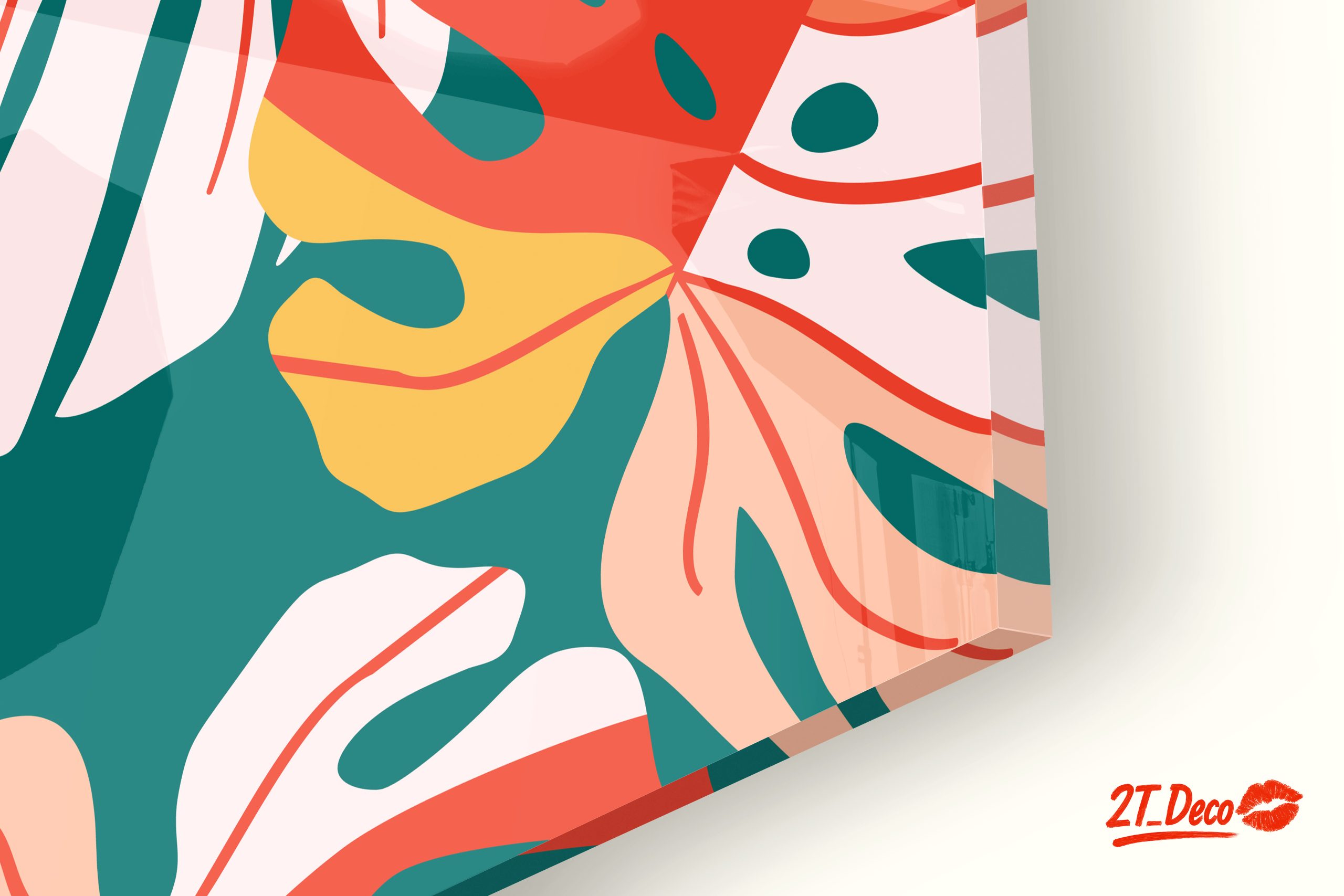 Vibrant Modern Botanical Leaves Art - Image 9