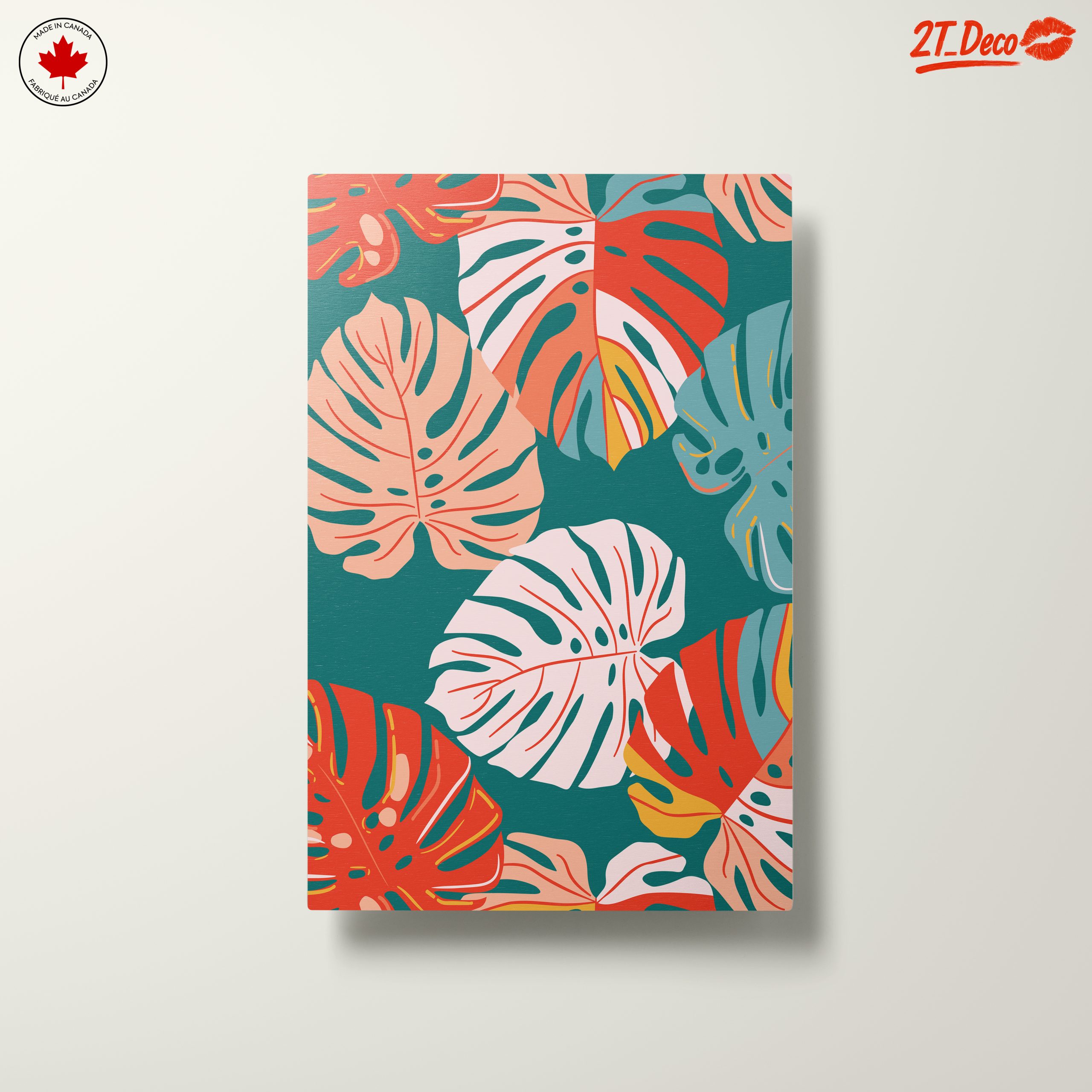 Vibrant Modern Botanical Leaves Art - Image 10